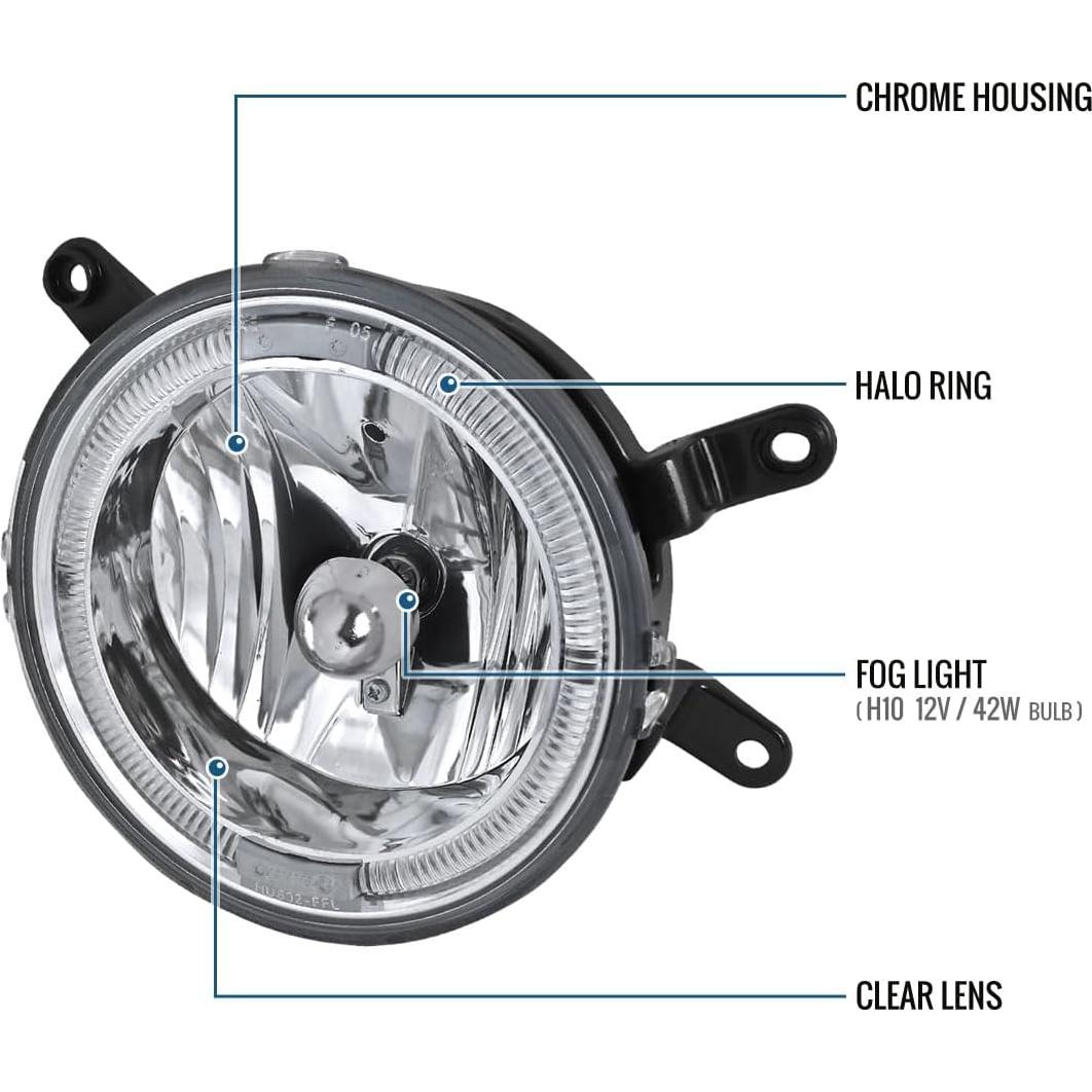 Luces de Niebla Ronnin para Ford Mustang GT 2005-2009 Halo