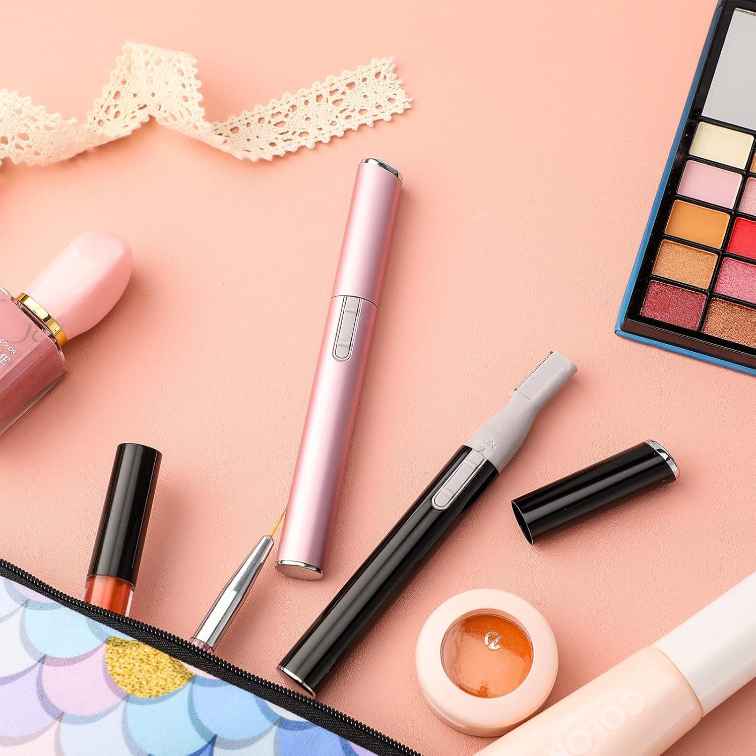 Afeitadora Eléctrica de Cejas Chumia Mini Rosa y Negro