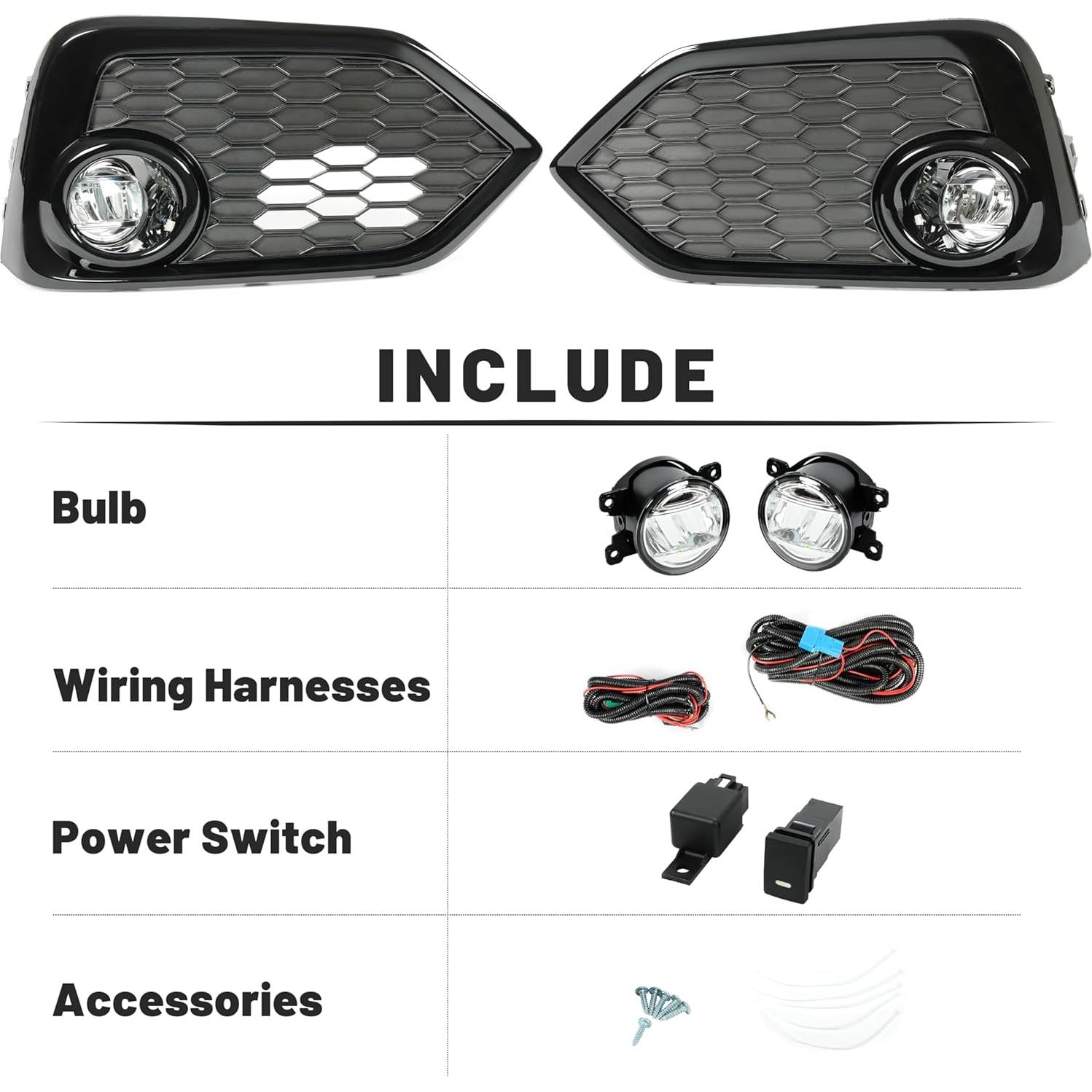 Luces Antiniebla LED HECASA para Honda Civic 2017-2019