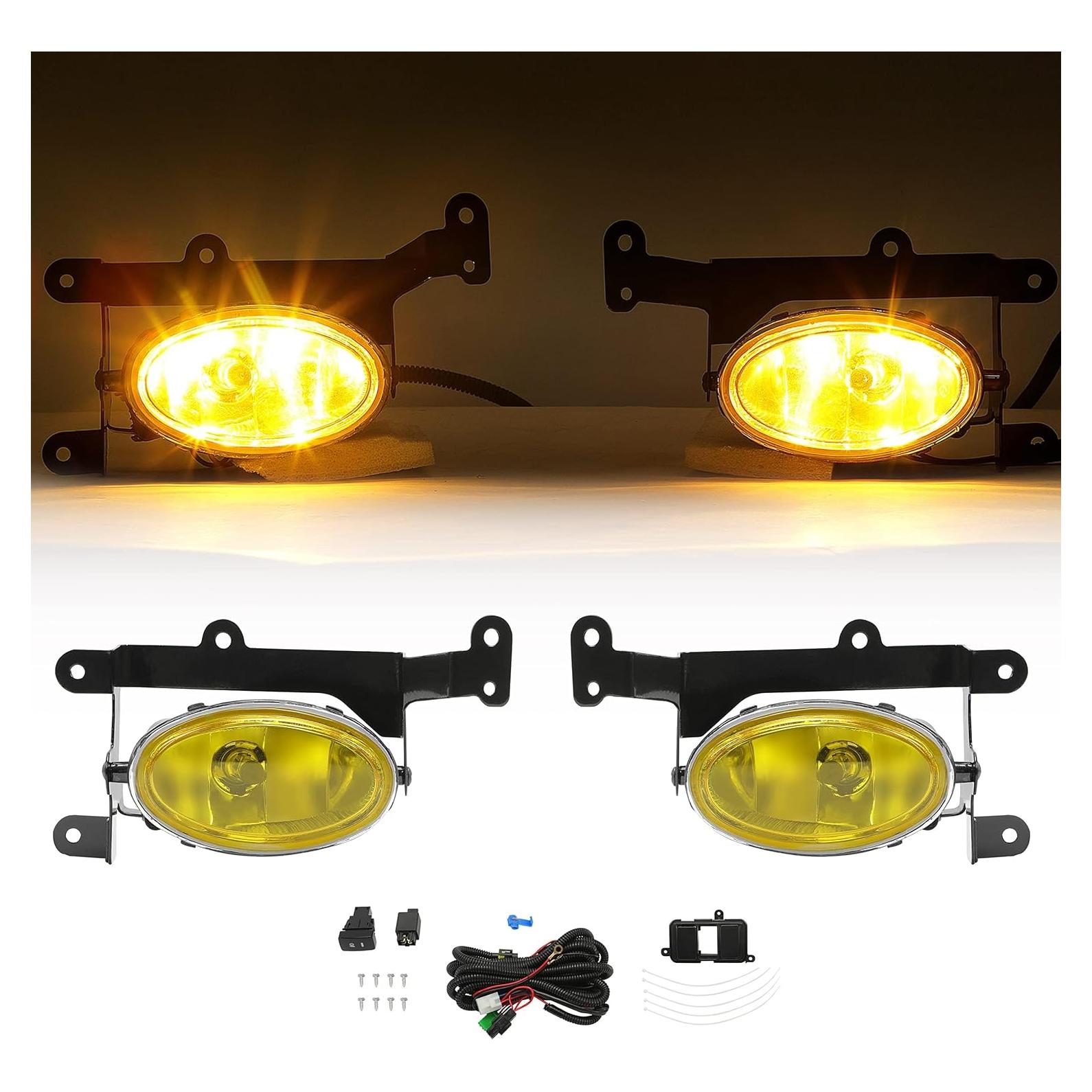 Luces Antiniebla ECOTRIC Amarillas para Honda Civic 2006-2008