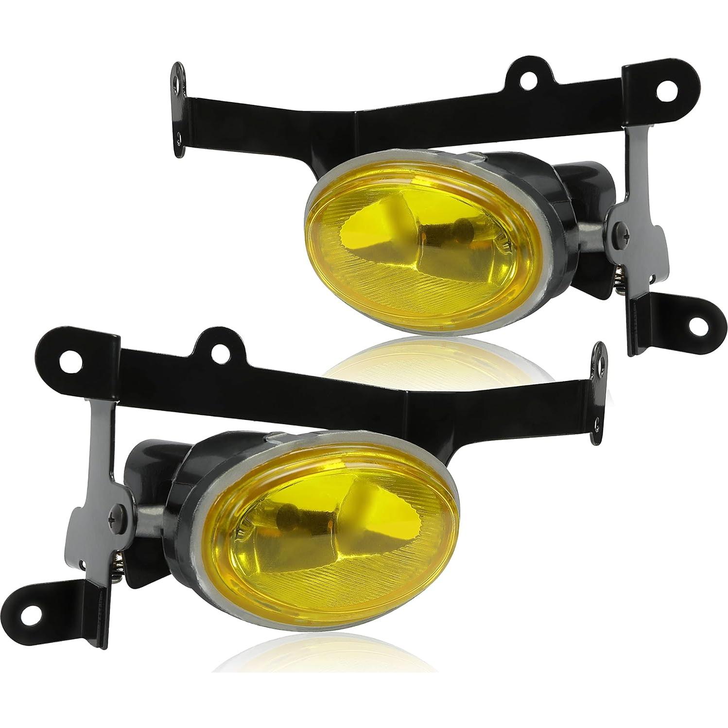 Luces Antiniebla ECOTRIC Amarillas para Honda Civic 2006-2008