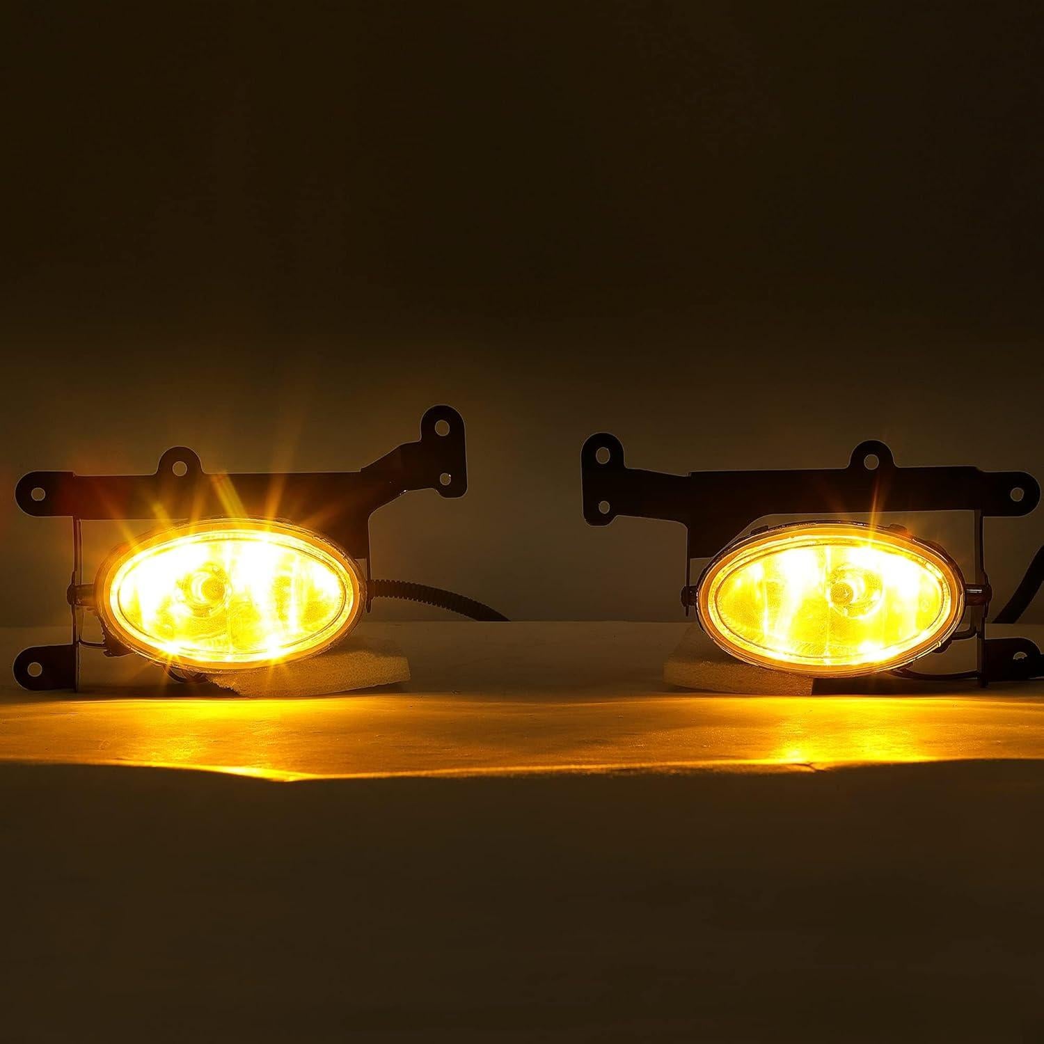 Luces Antiniebla ECOTRIC Amarillas para Honda Civic 2006-2008