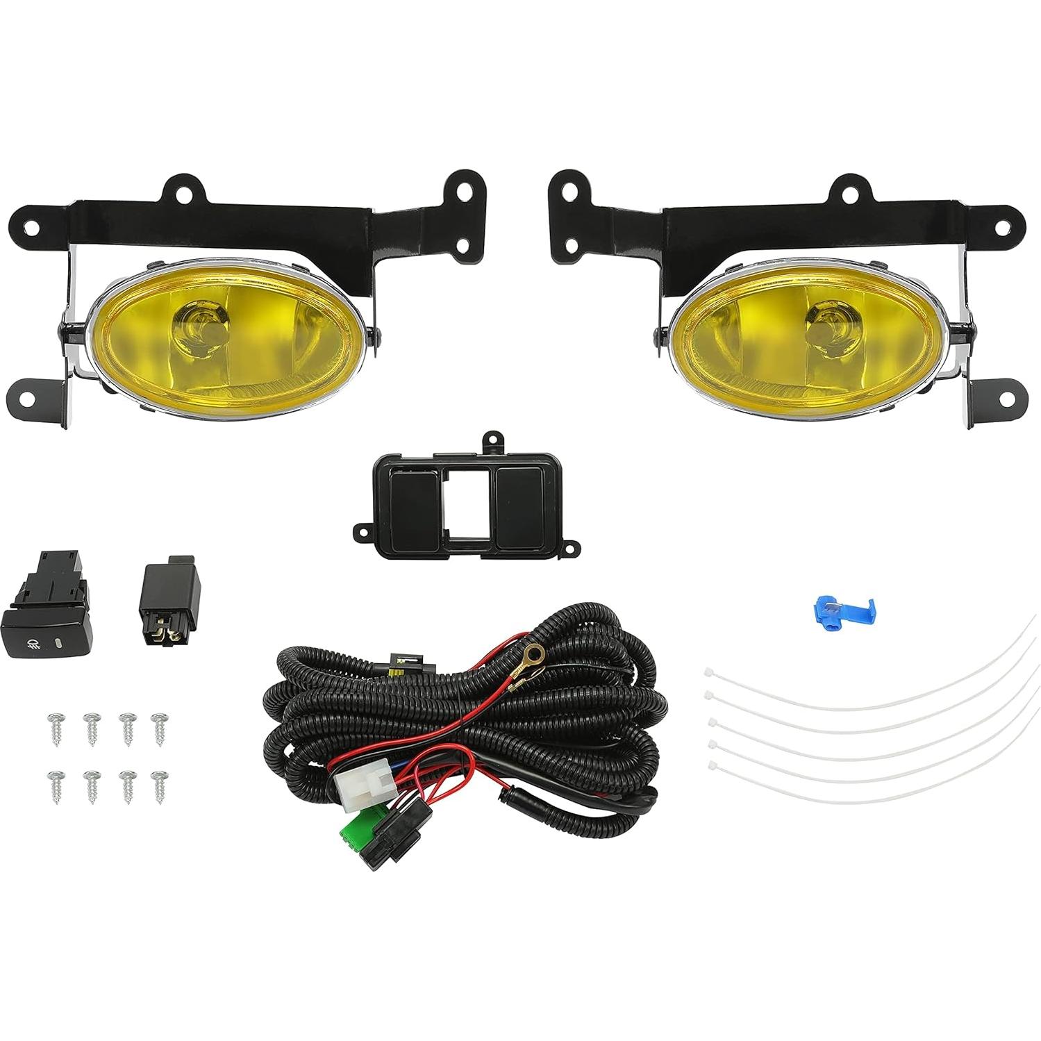 Luces Antiniebla ECOTRIC Amarillas para Honda Civic 2006-2008