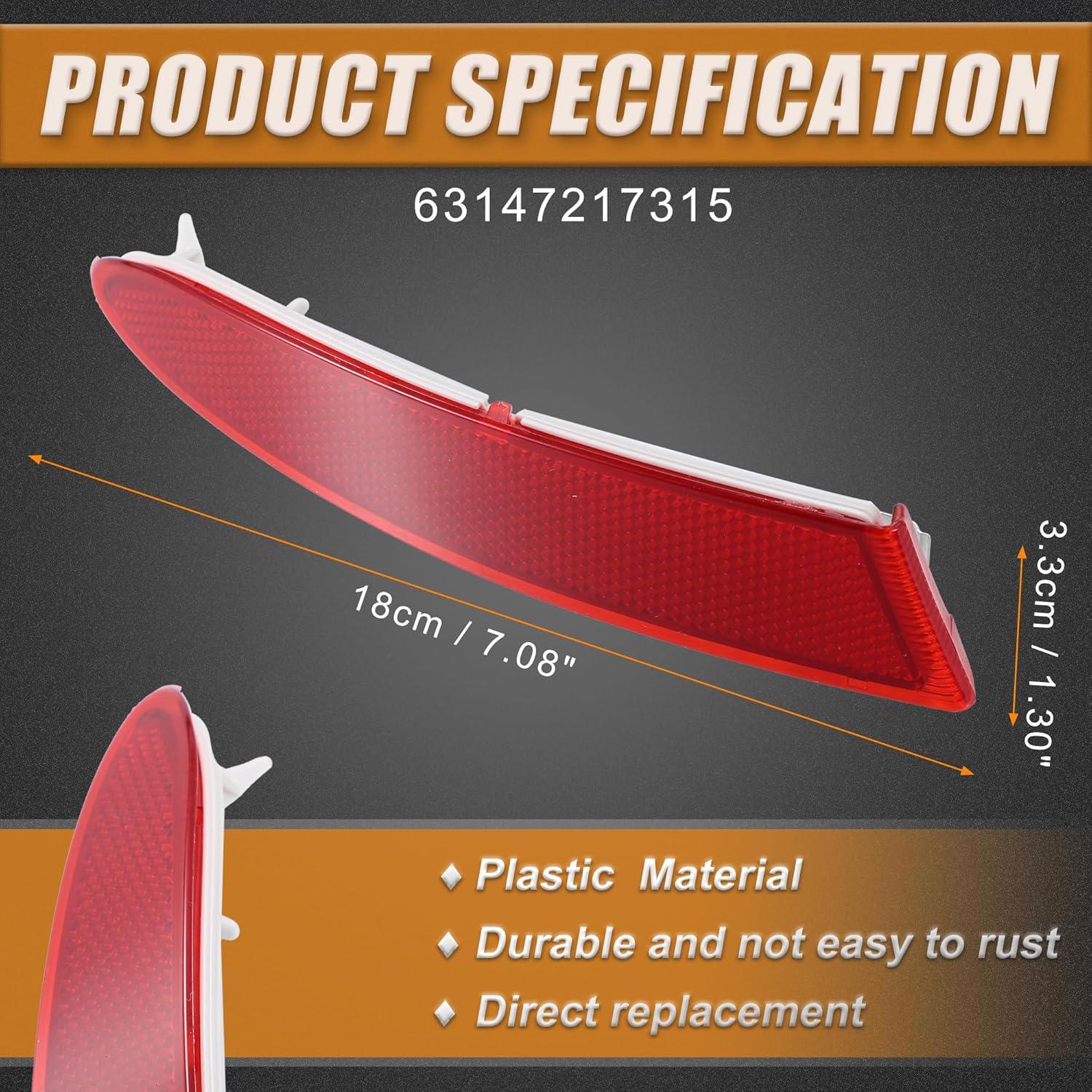 Cubierta Reflector Luz Parachoques Trasero Izquierdo BMW X3 2011-2014