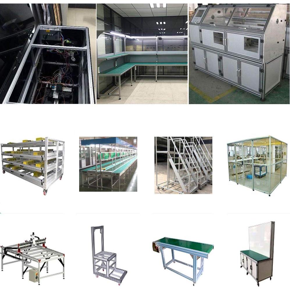 IXGNIJ 10pcs Riel Lineal Aluminio 2020 1220mm Plata