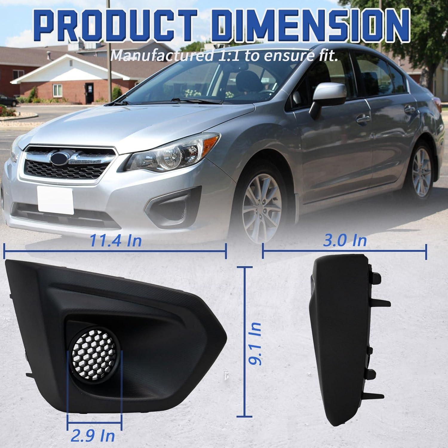 Cubierta de luz antiniebla VPIMOZO para Subaru Impreza 2012-2014