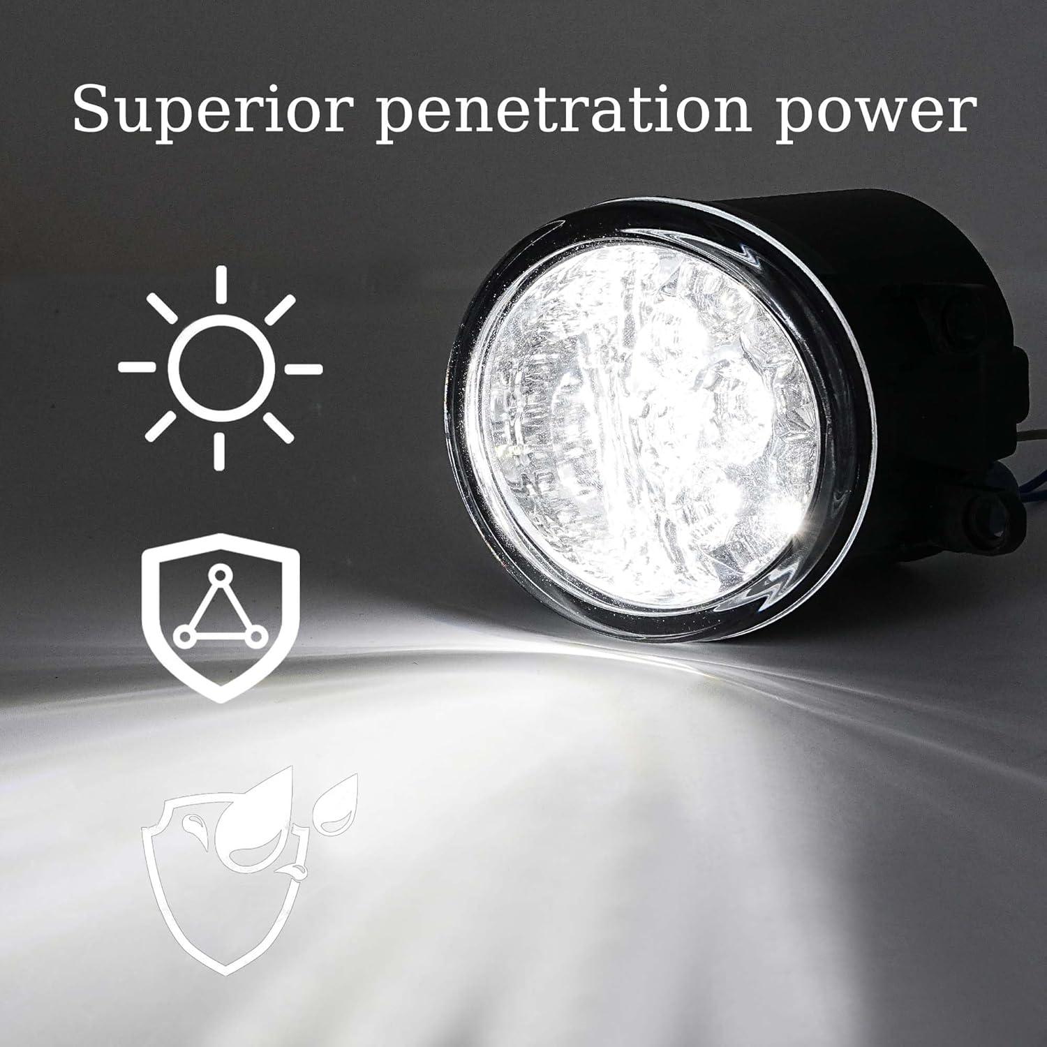 Conjunto de Faros Antiniebla LED WFHQSM Izquierda y Derecha 55W