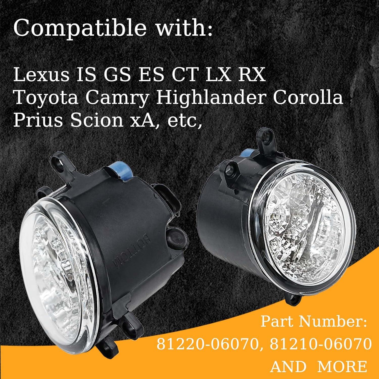 Conjunto de Faros Antiniebla LED WFHQSM Izquierda y Derecha 55W