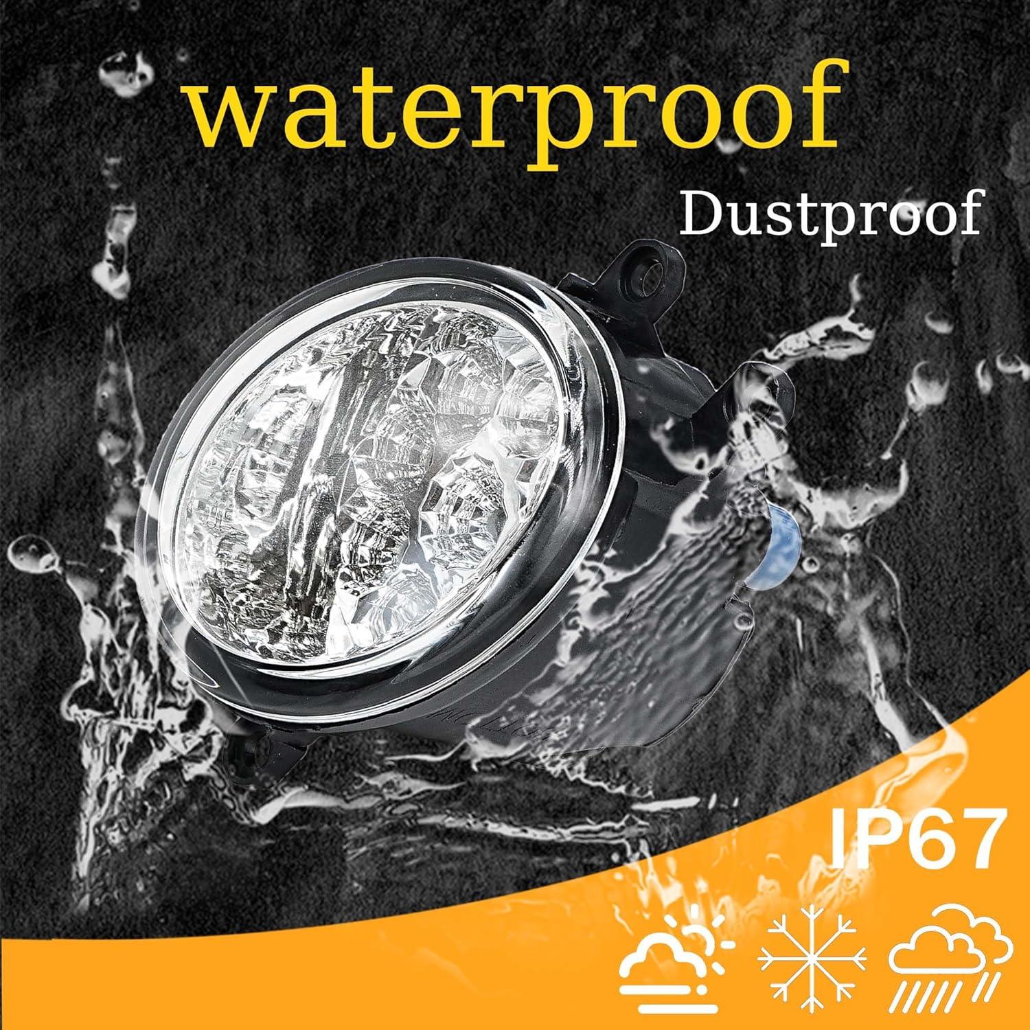 Conjunto de Faros Antiniebla LED WFHQSM Izquierda y Derecha 55W