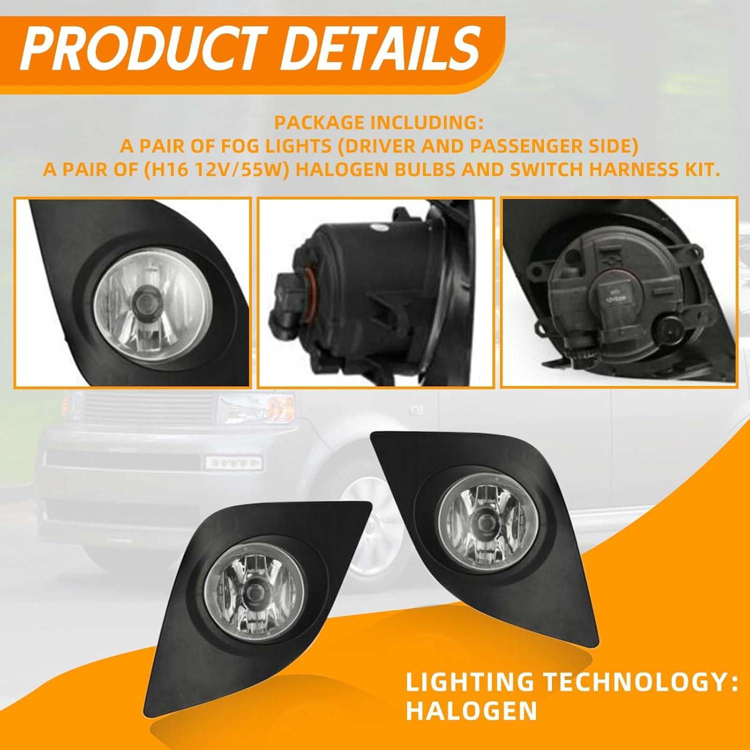 Kit de Luces de Niebla YLT AUTO para Toyota Corolla 2014-2016