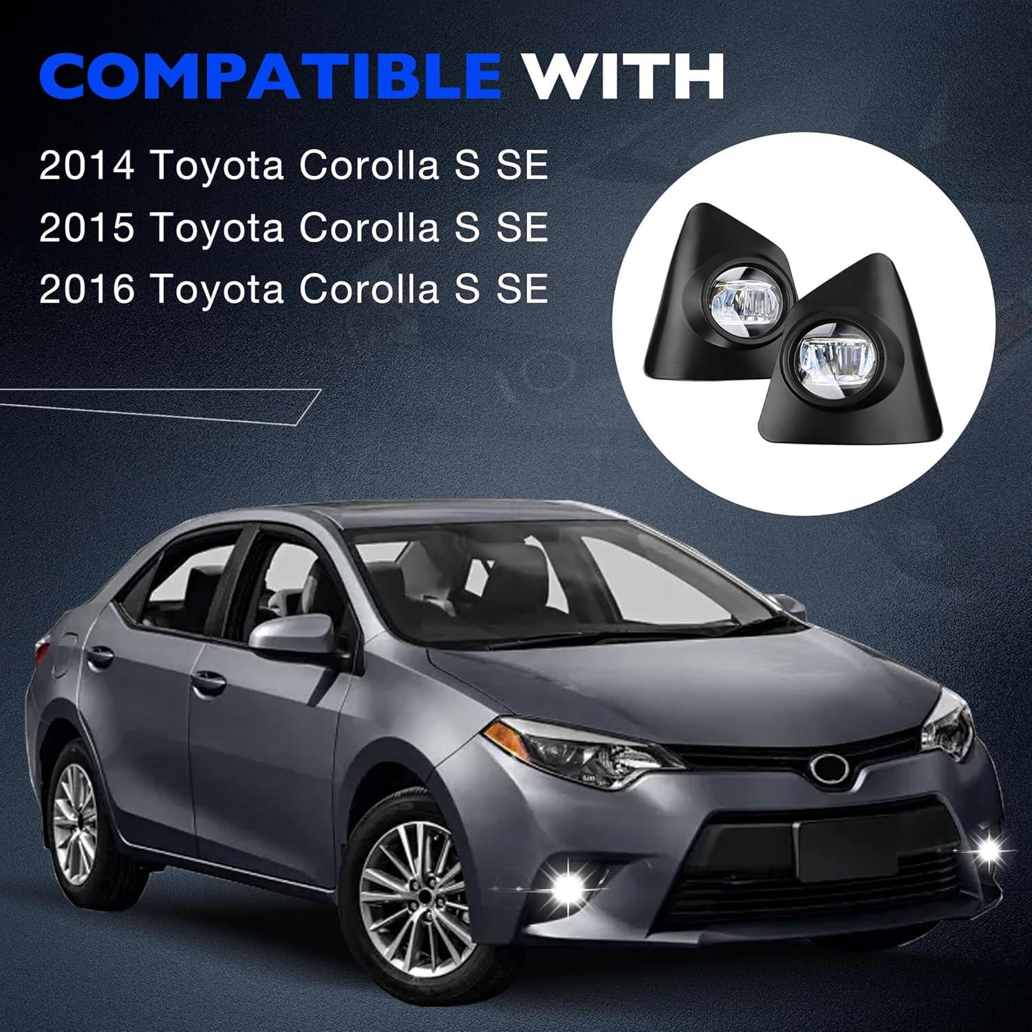 Luces Antiniebla LED Misakomo para Toyota Corolla S SE 2014-2016