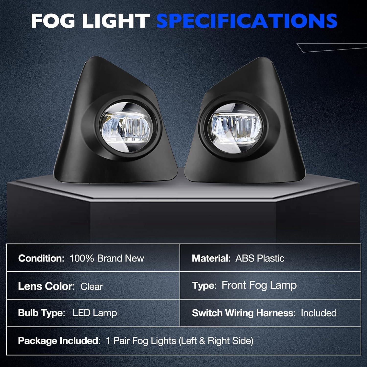 Luces Antiniebla LED Misakomo para Toyota Corolla S SE 2014-2016