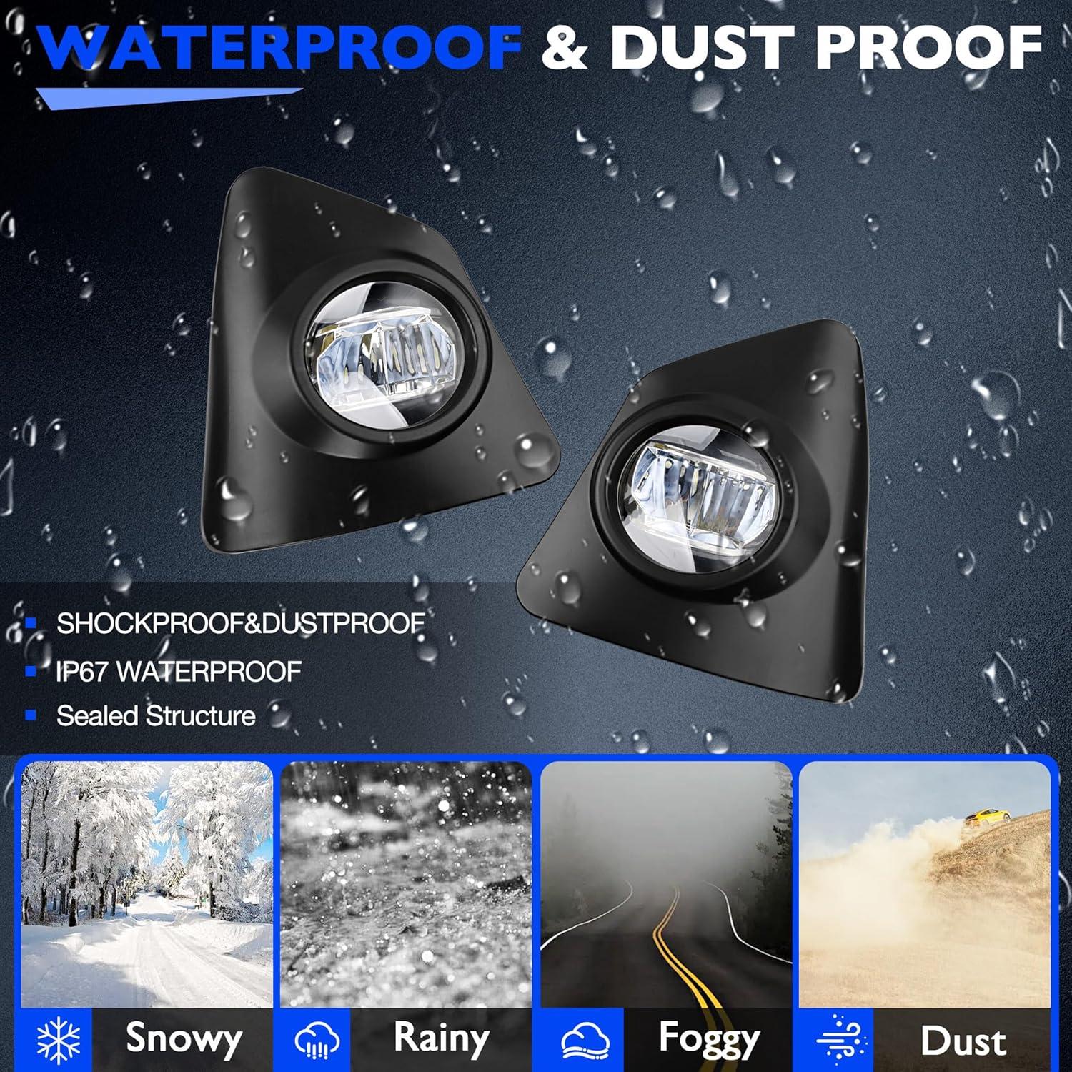 Luces Antiniebla LED Misakomo para Toyota Corolla S SE 2014-2016