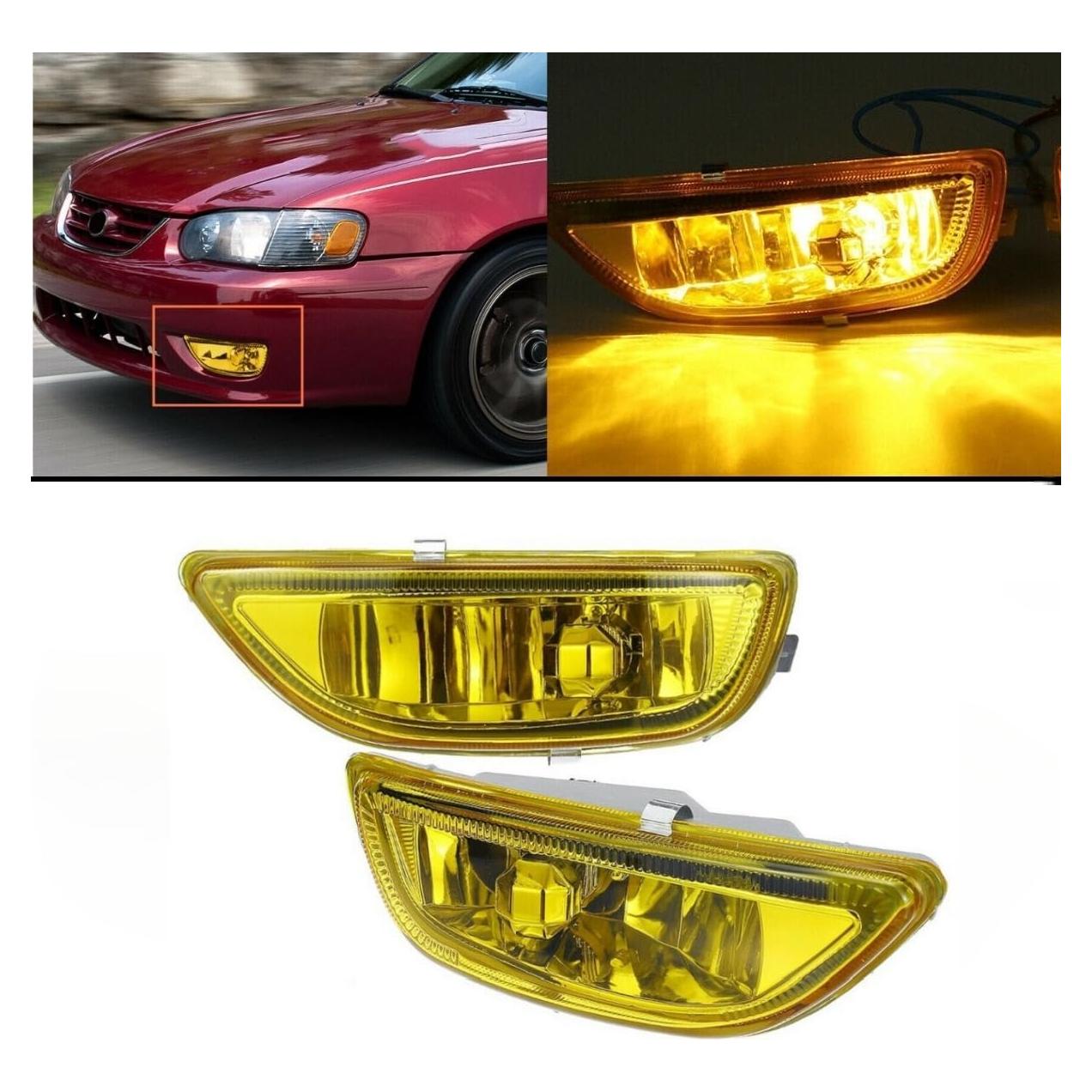 Lámpara de Niebla Halógena H3 Himongoo 55W Amarillo para Corolla 2001-2002