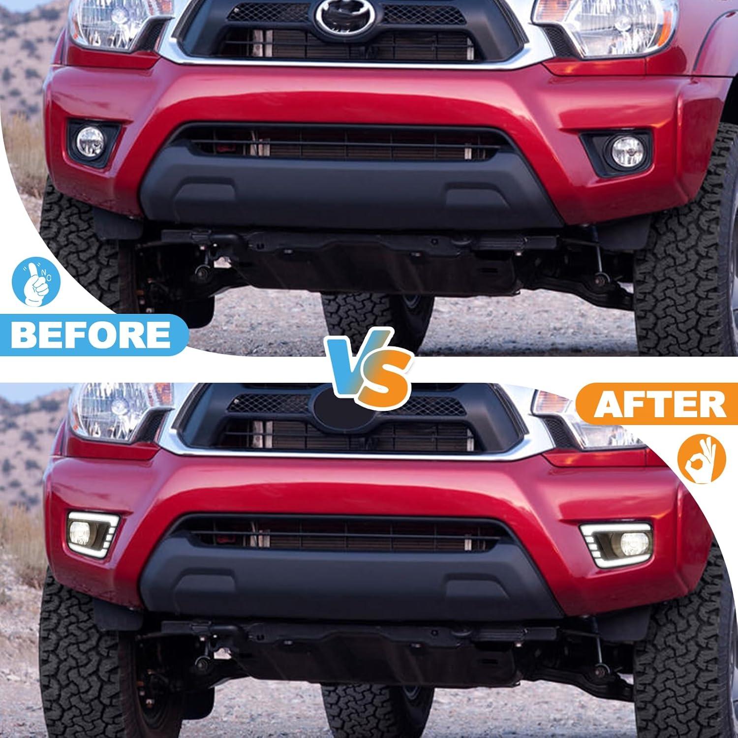 Luces LED Diurnas y Antiniebla TBHOO para Toyota Tacoma 2012-2015
