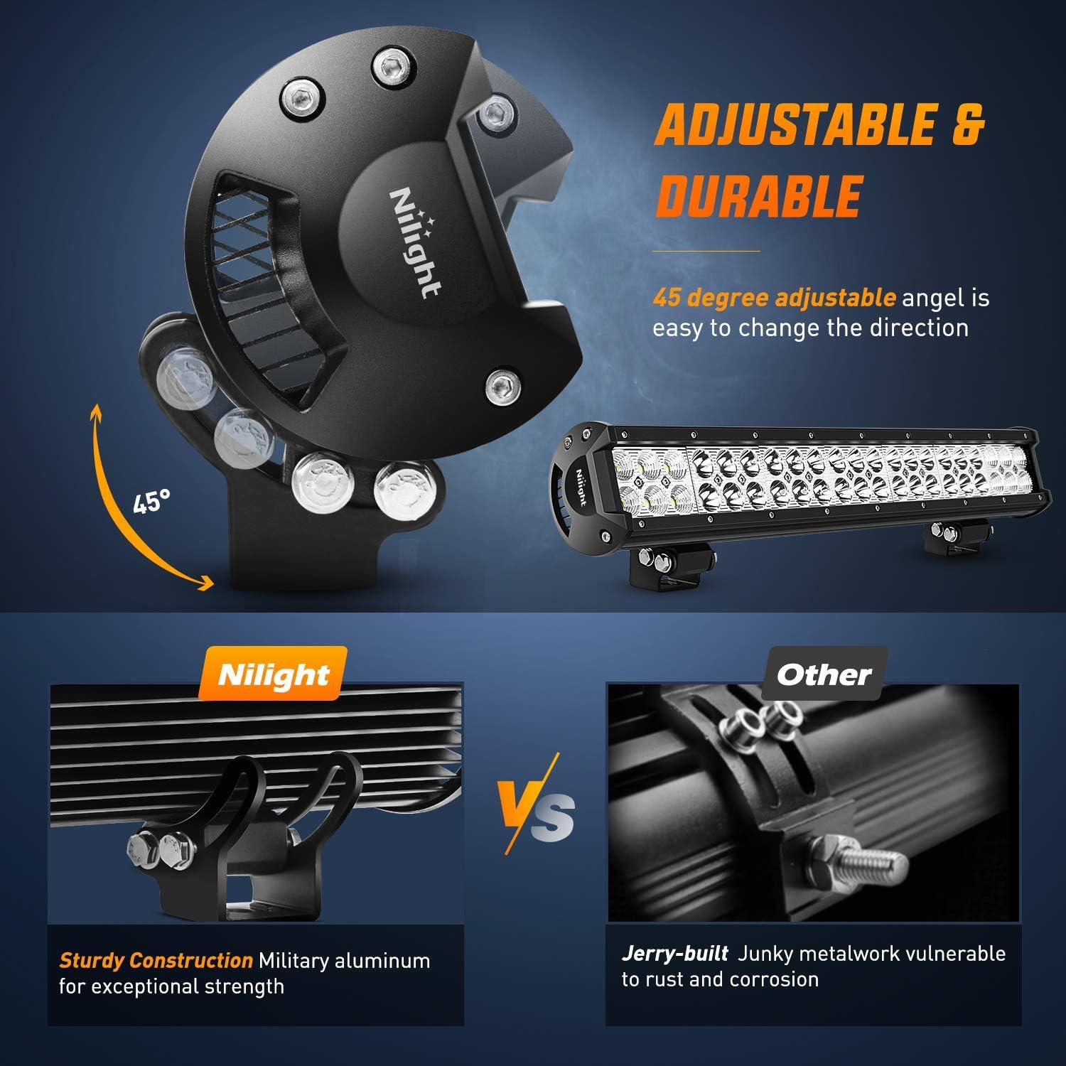 Luz LED de Inundación y Spot Nilight 126W 50.8cm IP67