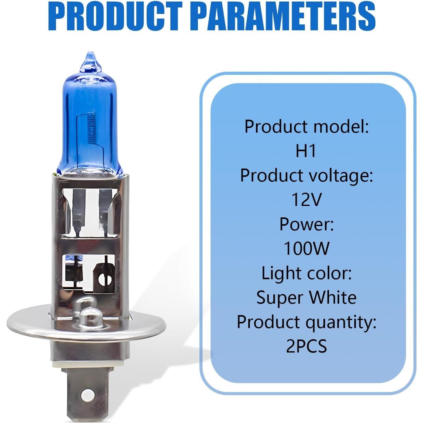 Pack 2 Bombillas Halógenas Flygun H1 100W Luz Niebla Auto
