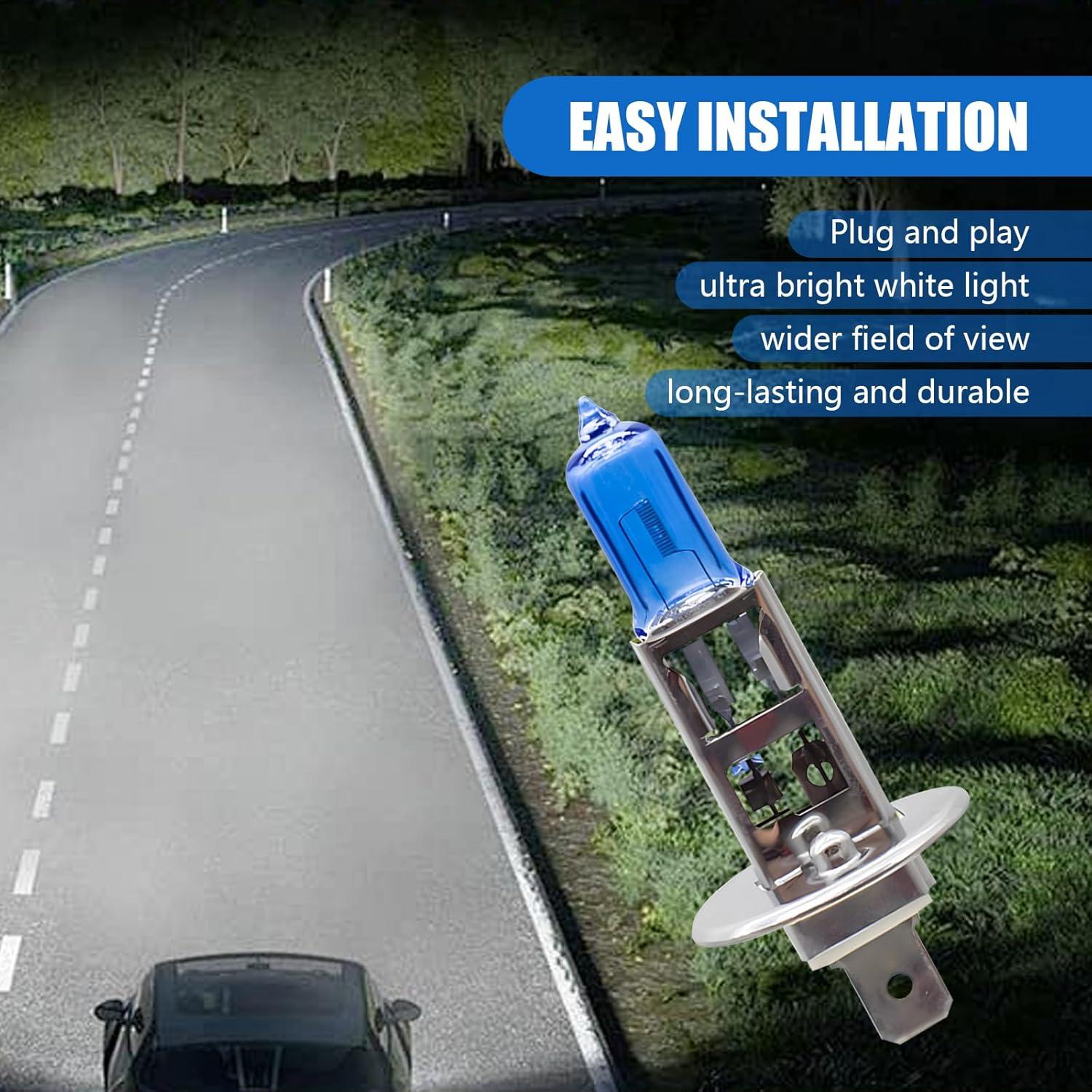 Pack 2 Bombillas Halógenas Flygun H1 100W Luz Niebla Auto