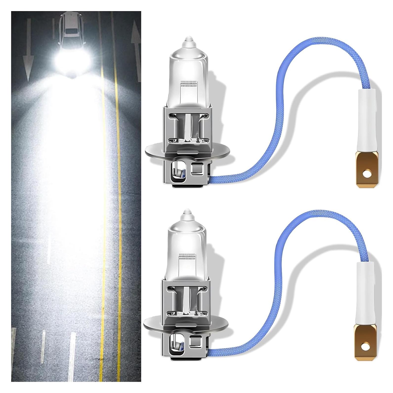 Pack 2 Bombillas Halógenas H3 Gseigvee 12V 55W Blanco