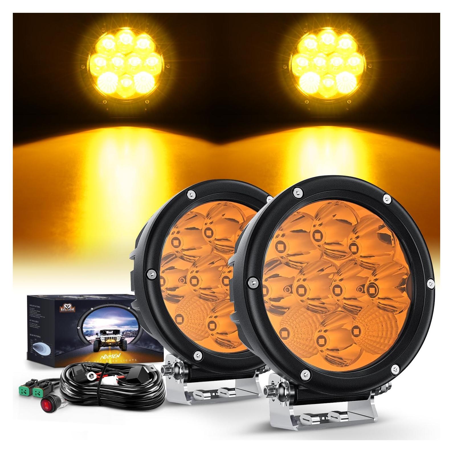 Luz LED de Conducción Nilight 50W Ámbar 5.7" IP68 Offroad