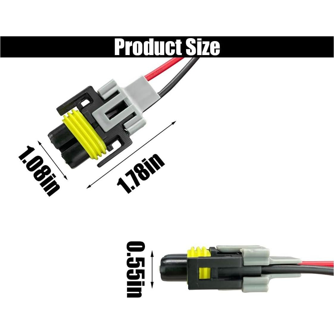 Conector de Arnés de Luz Antiniebla GLSOWEE H8/H9/H11 2PCS