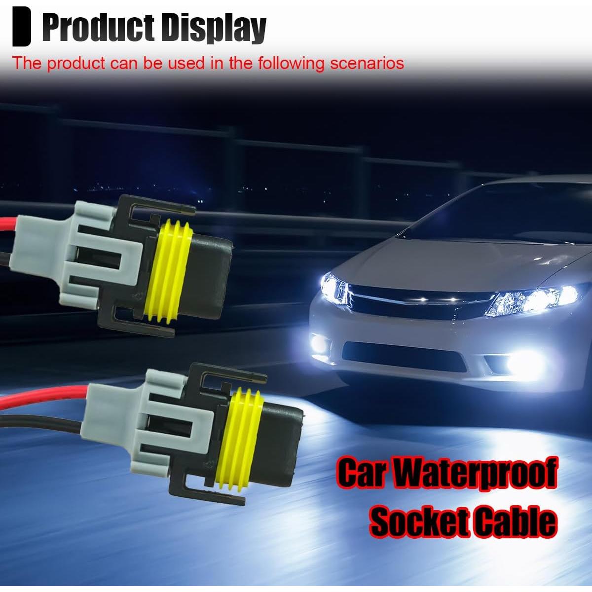 Conector de luz de niebla Tuxihapp H8 H9 H11 2PCS