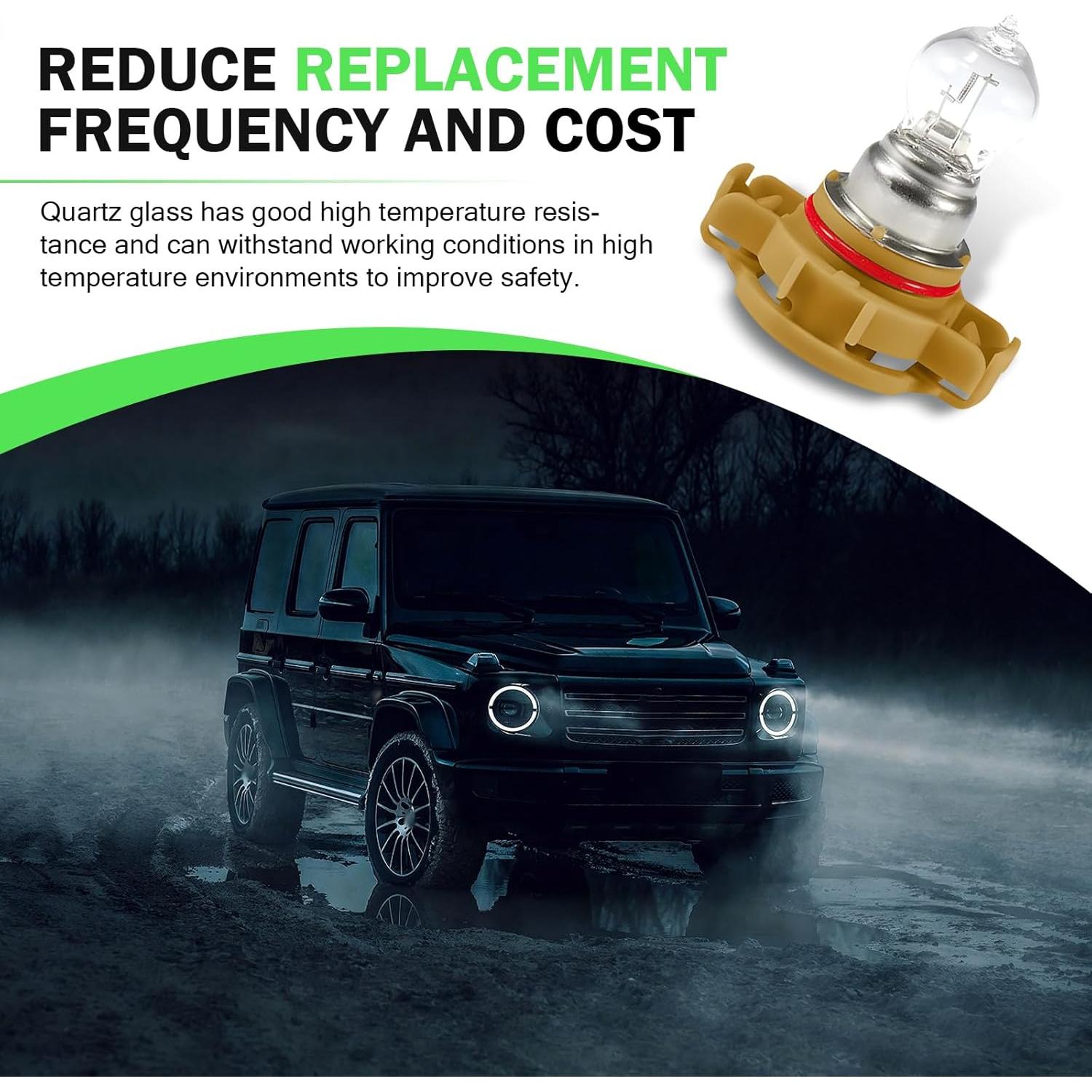 Paquete de 2 Bombillas Halógenas PSX24W para Automóvil - Pinflaw