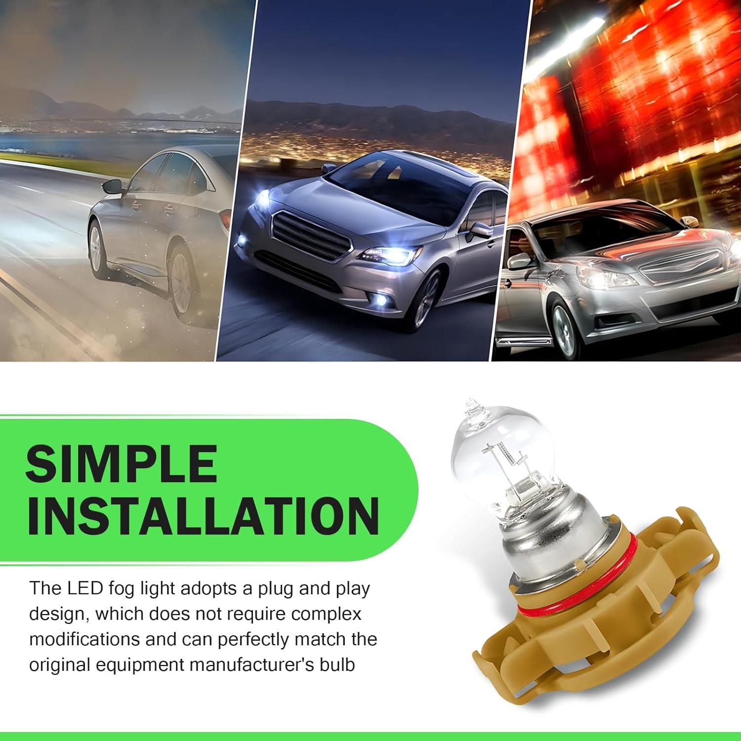 Paquete de 2 Bombillas Halógenas PSX24W para Automóvil - Pinflaw