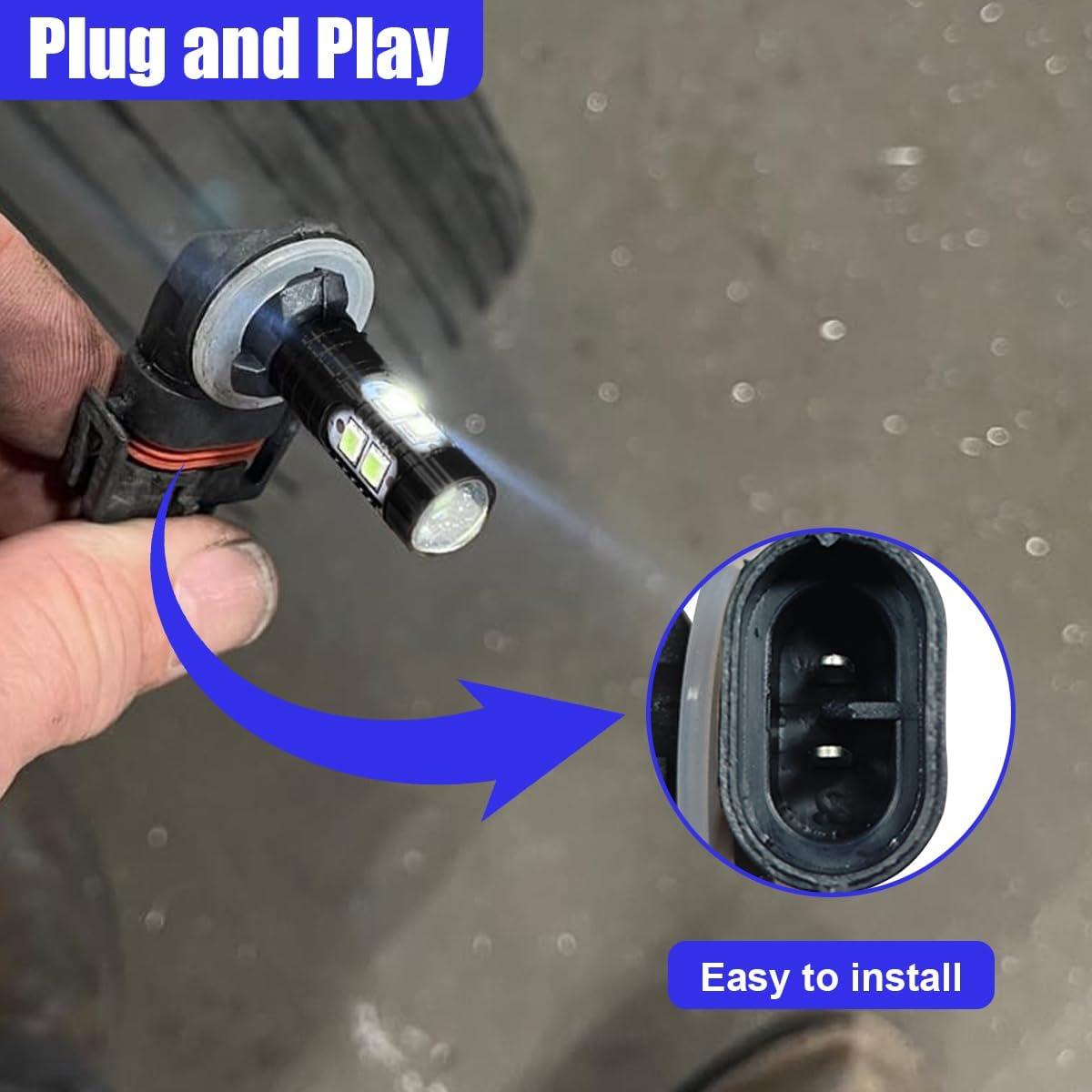 Bombillas de Niebla LED YoRise 881 Azul Hielo 50W 750LM