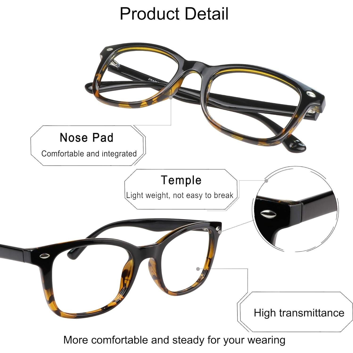 Gafas bloqueadoras luz azul YEIN modelo Drama 1.25x