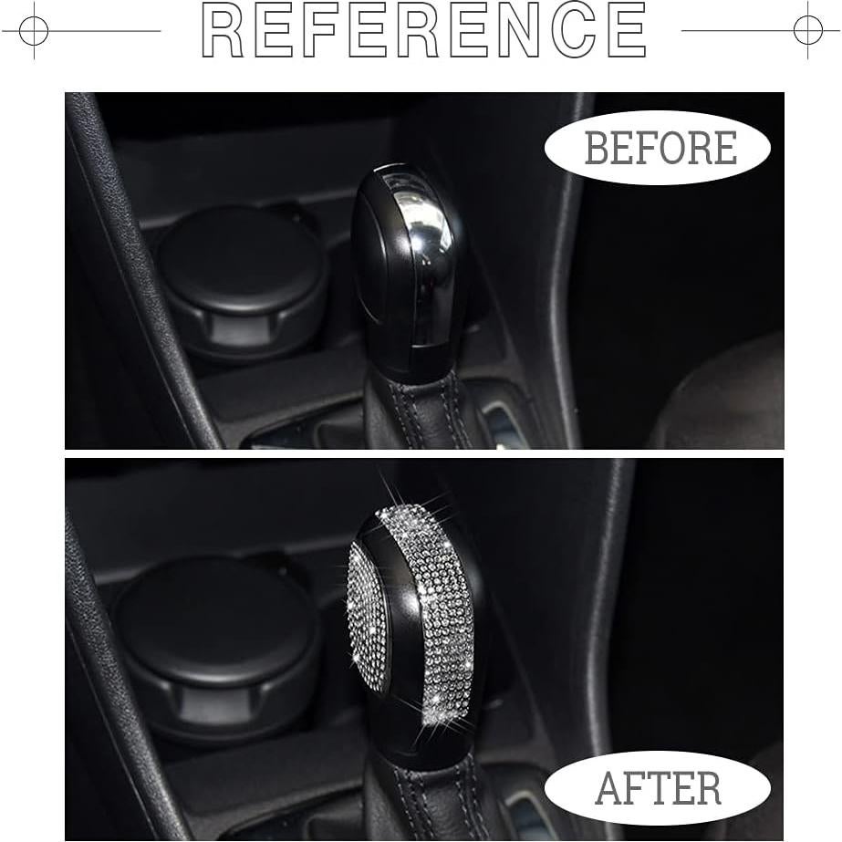 Cubiertas de Pomo de Cambio 1797 para VW Jetta Passat Tiguan Plata - 3 Piezas