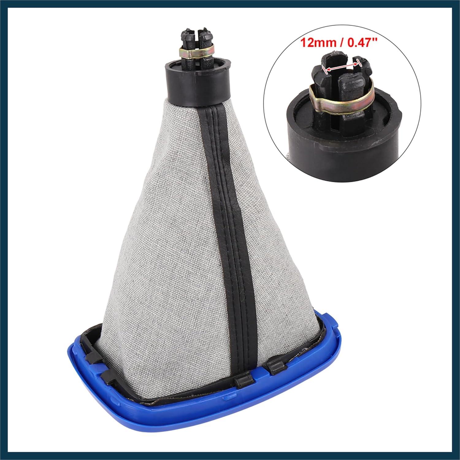 Perilla de Cambio 5 Velocidades TUCKBOLD Azul Cuero PVC 12mm