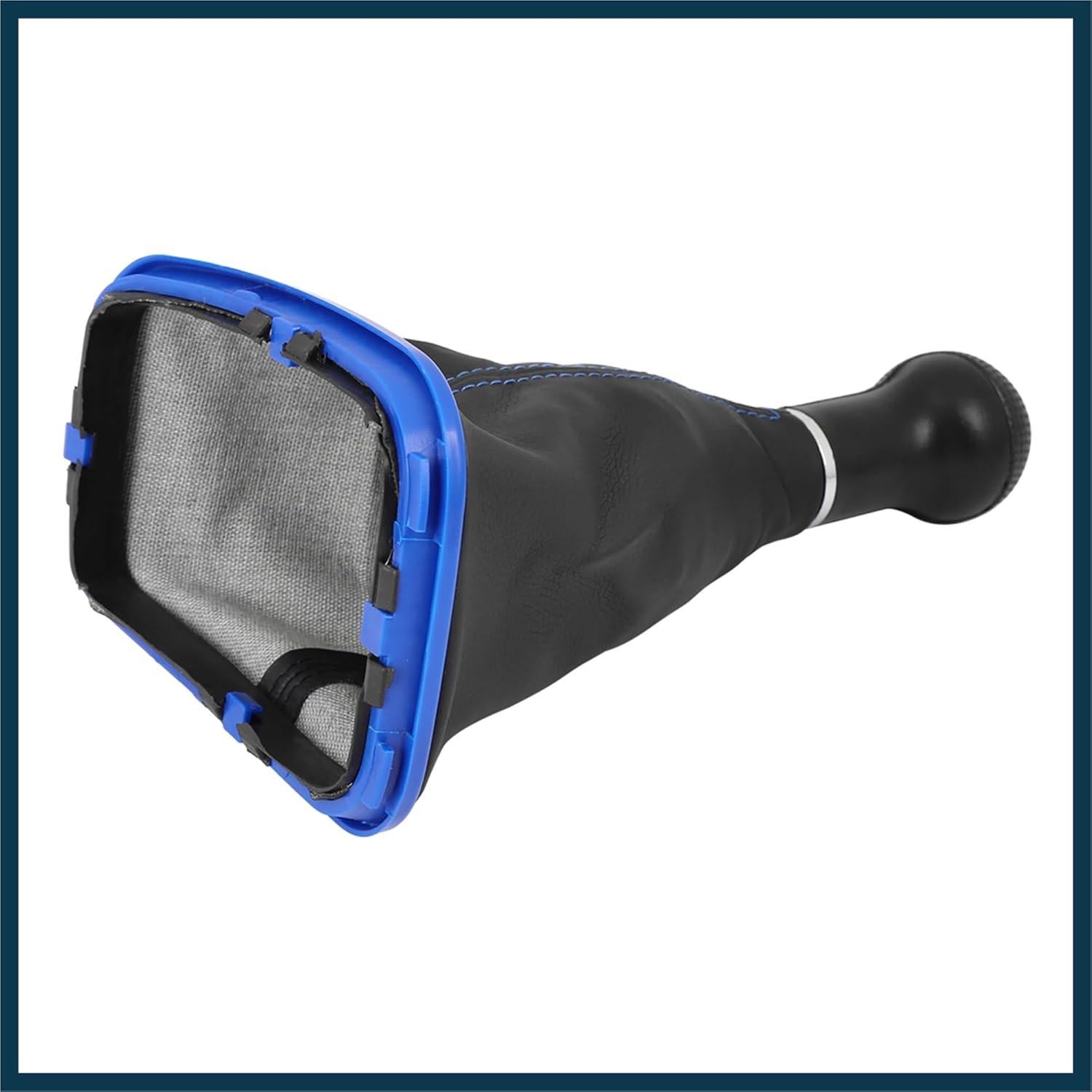 Perilla de Cambio 5 Velocidades TUCKBOLD Azul Cuero PVC 12mm