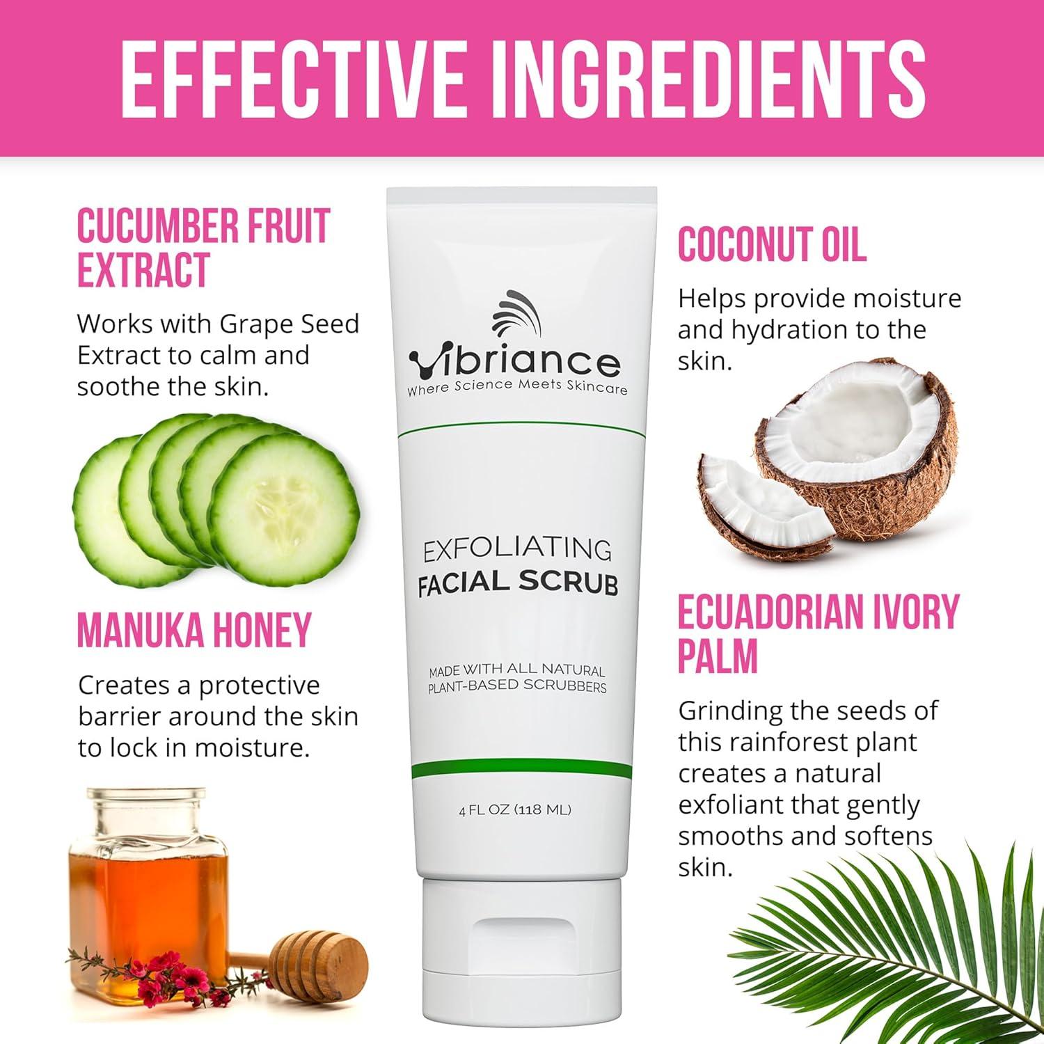 Exfoliante Facial Vibriance 118 ml Suave y Natural