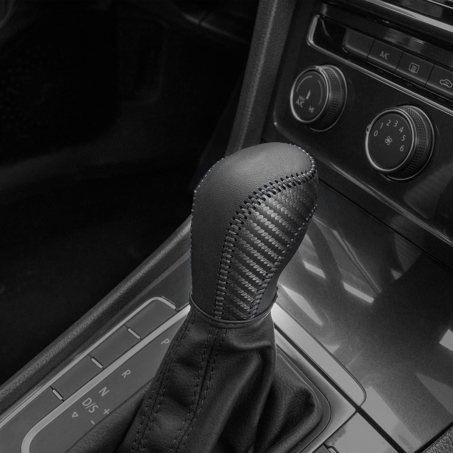 Cubierta de palanca de cambios de cuero JIECHEN para VW 2011-2019