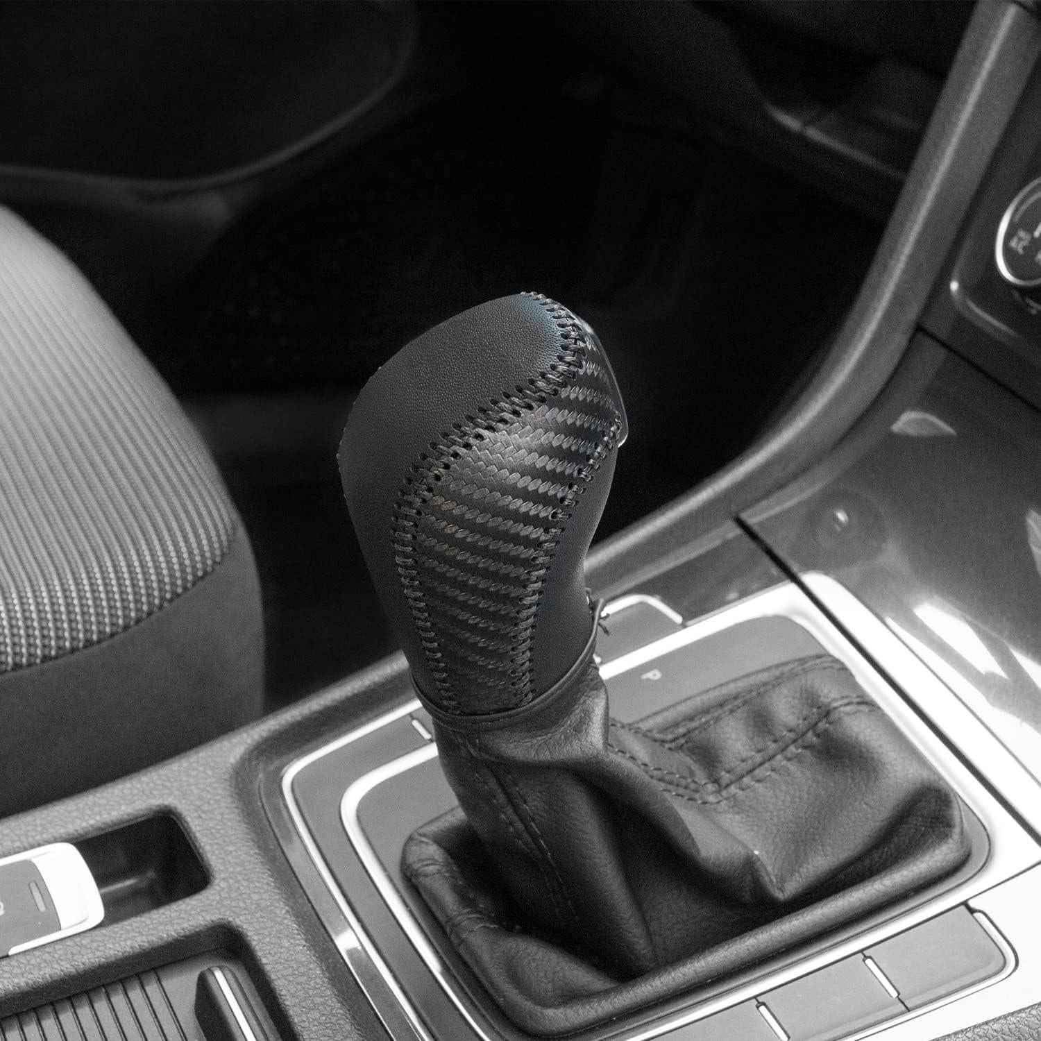 Cubierta de palanca de cambios de cuero JIECHEN para VW 2011-2019