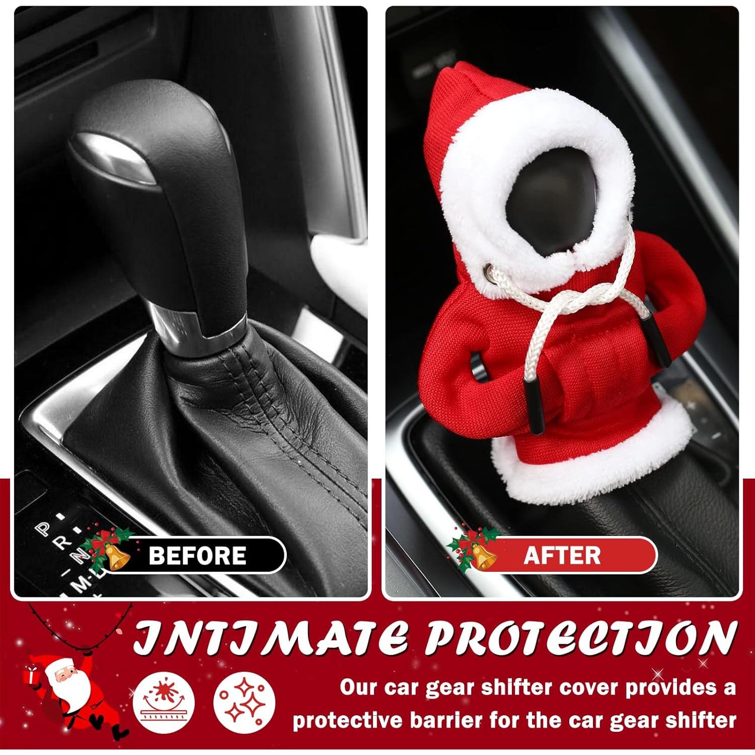 Cubierta de Palanca de Cambios Figpade Navidad Rojo 13.7x8.9 cm