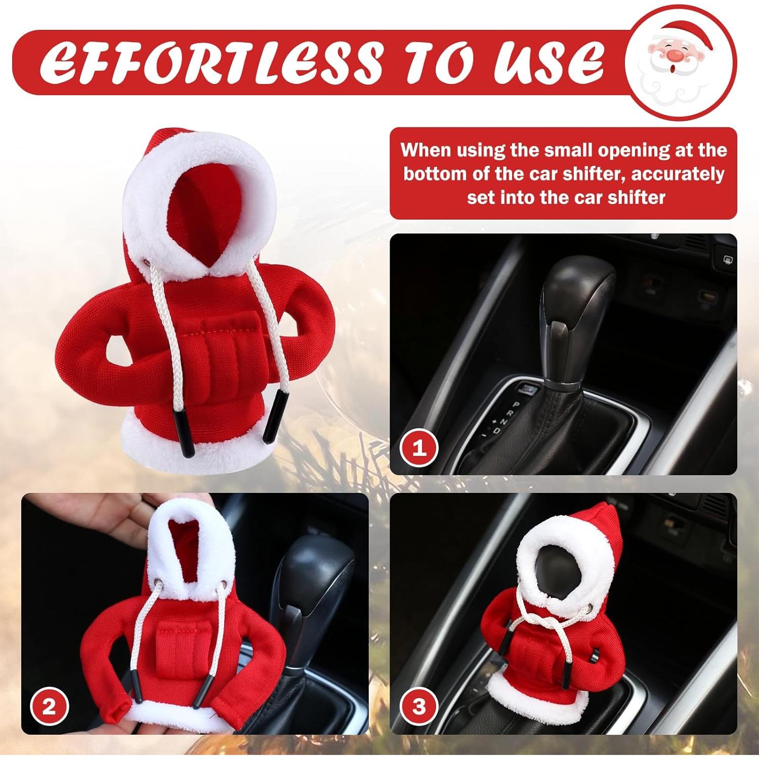 Cubierta de Palanca de Cambios Figpade Navidad Rojo 13.7x8.9 cm