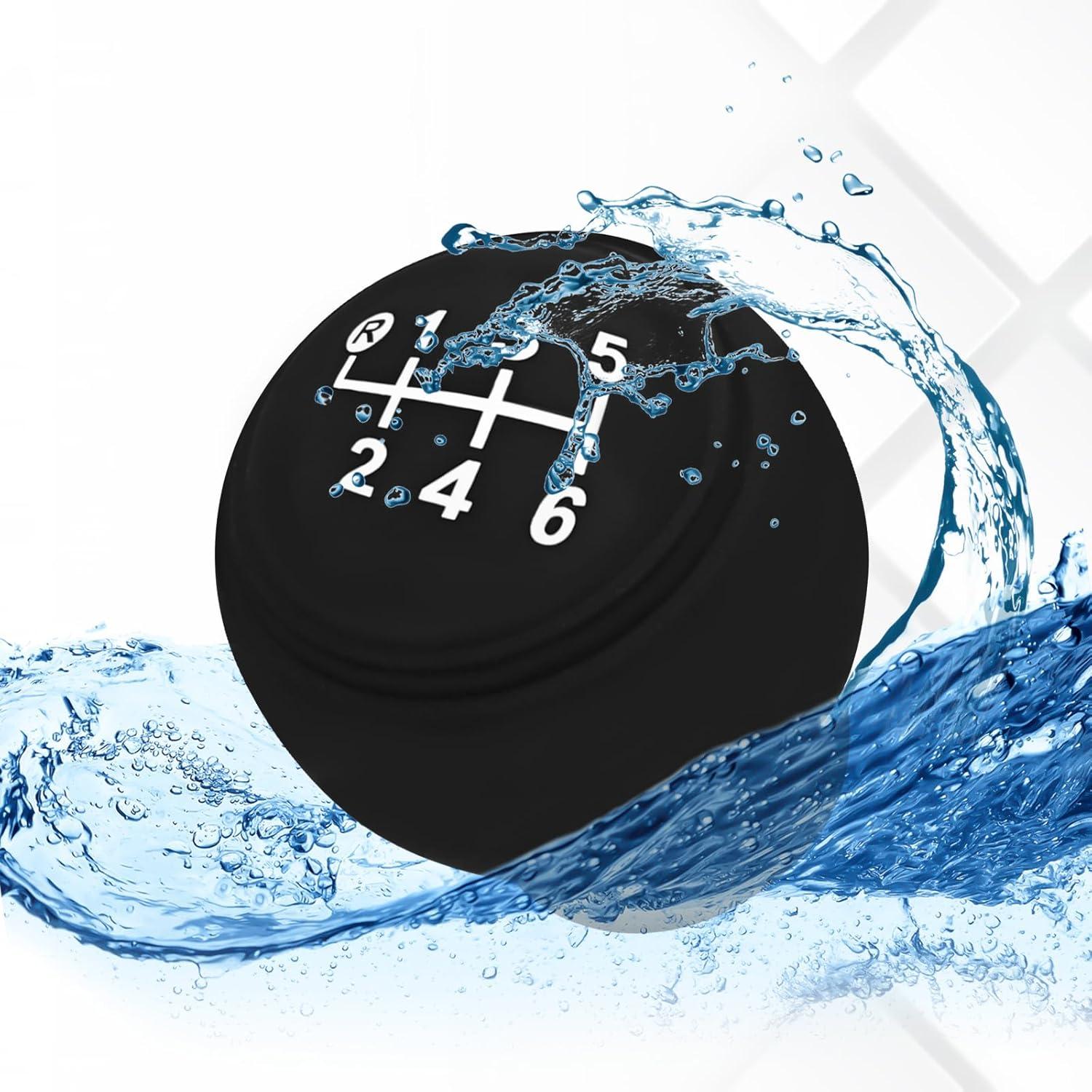 Cubierta de Pomo de Cambio HHZL de Silicona 6 Velocidades Negra