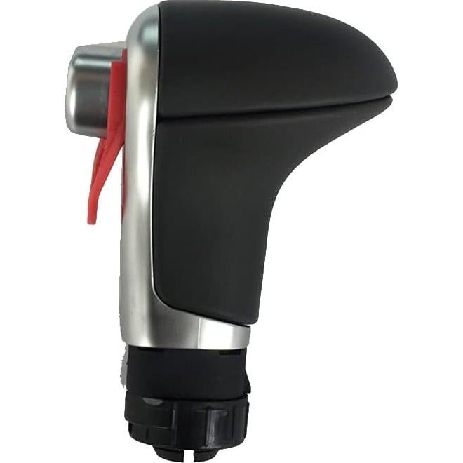 Cubierta de cuero para pomo de cambio Audi A3 A4 A5 A6 Q5 - Negro