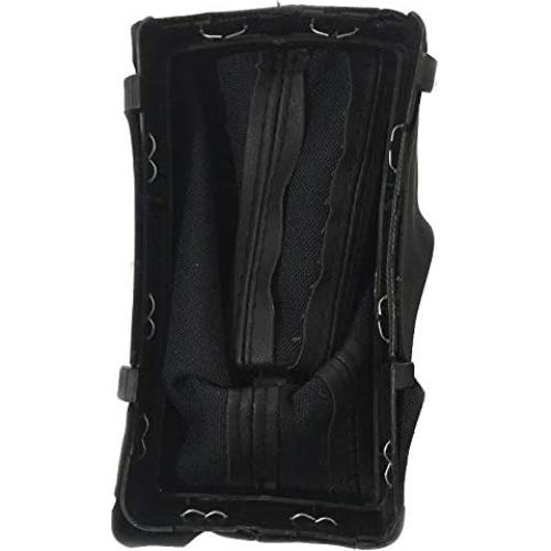 Cubierta de cuero para pomo de cambio Audi A3 A4 A5 A6 Q5 - Negro