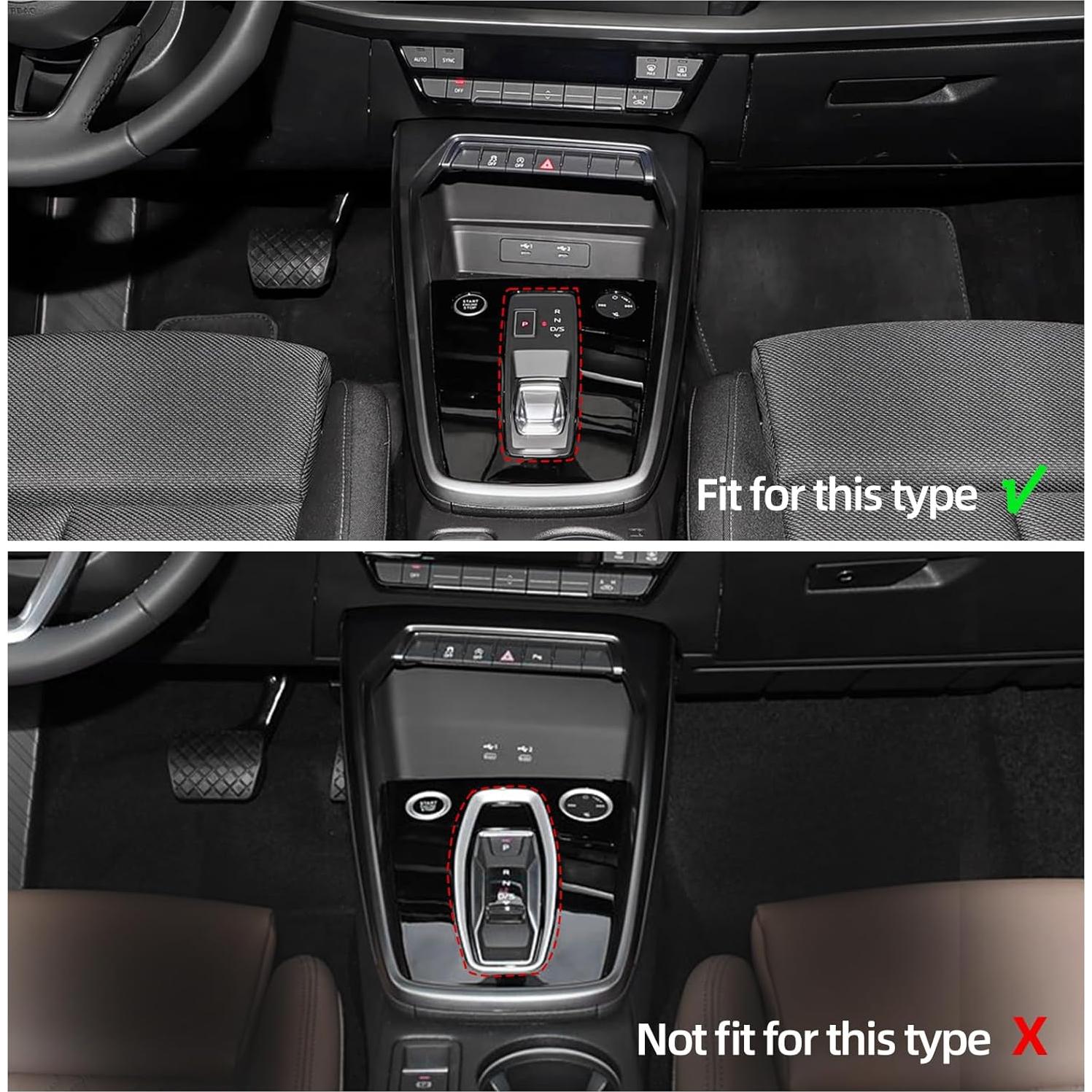 Cubierta Panel Cambio Marchas Audi A3 2021-2025 BETTERHUMZ Carbono