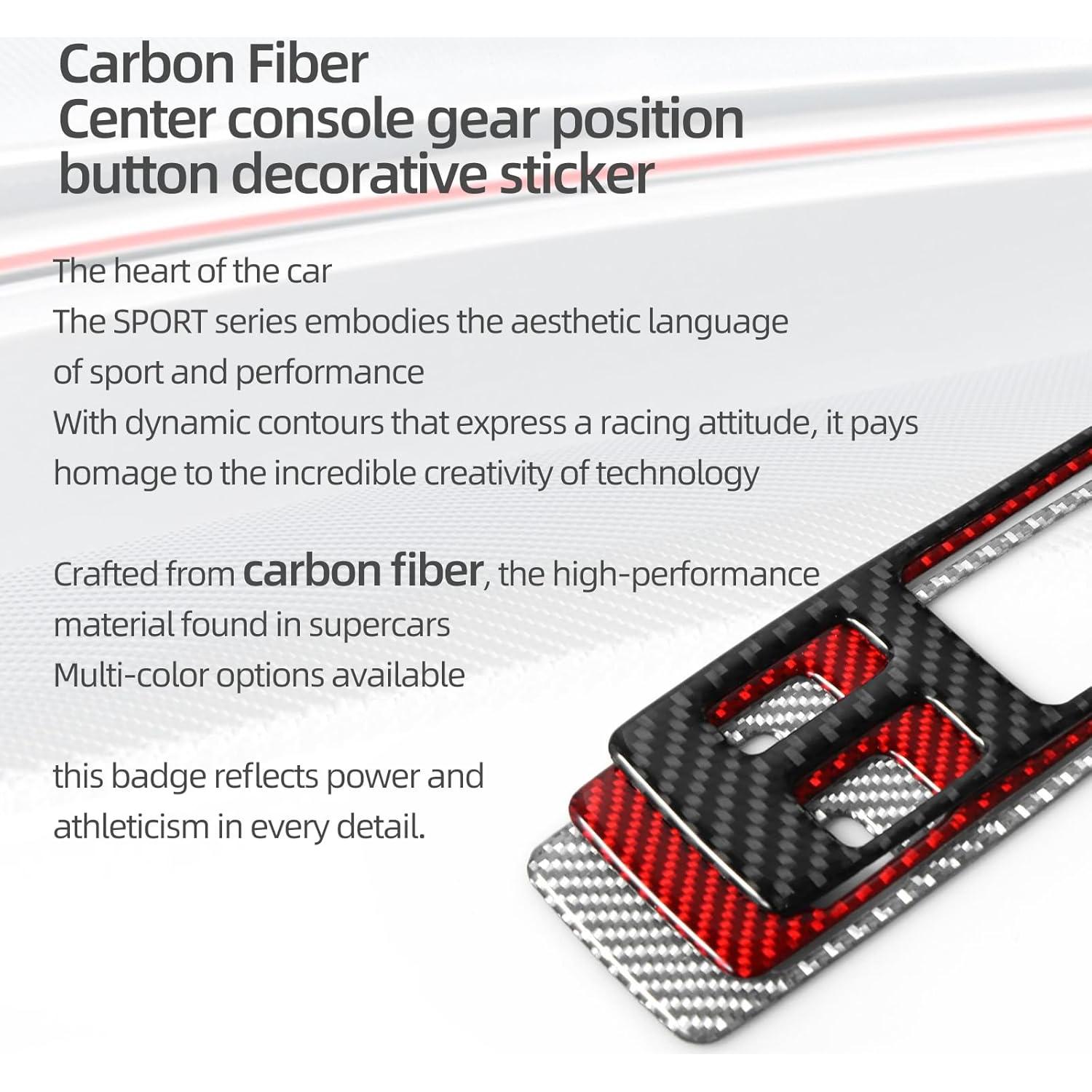 Cubierta Botón Cambio Fibra Carbono BETTERHUMZ Audi A3 2021-2025
