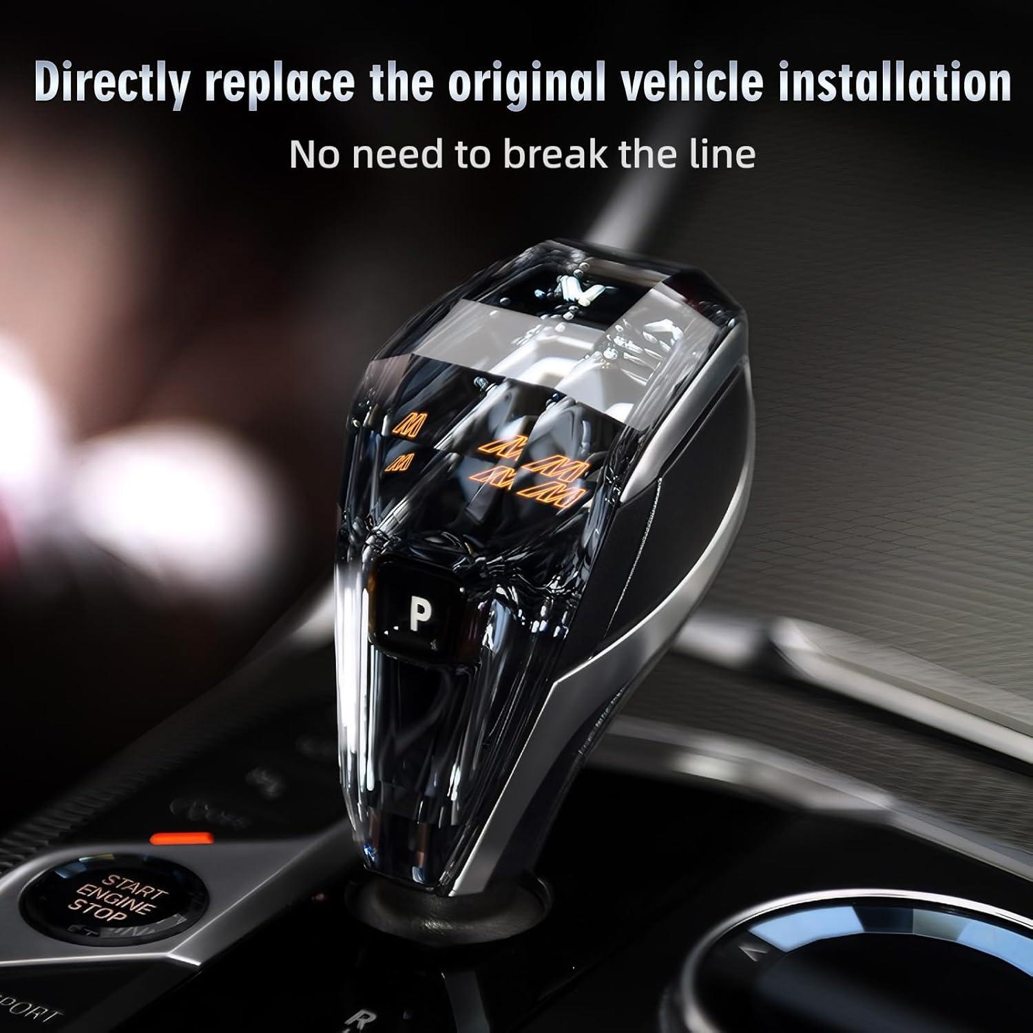 Mango de Cambio de Cristal MH para BMW LHD 4 Piezas LED Naranja