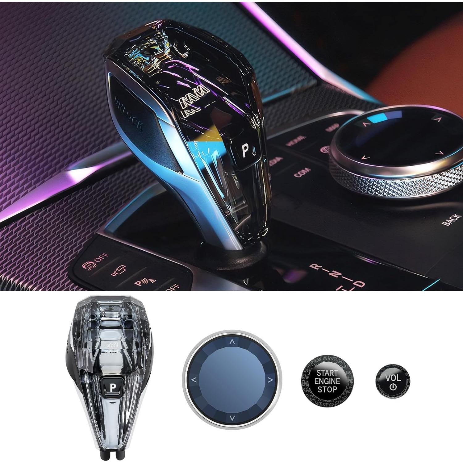 Mango de Cambio de Cristal MH para BMW LHD 4 Piezas LED Naranja