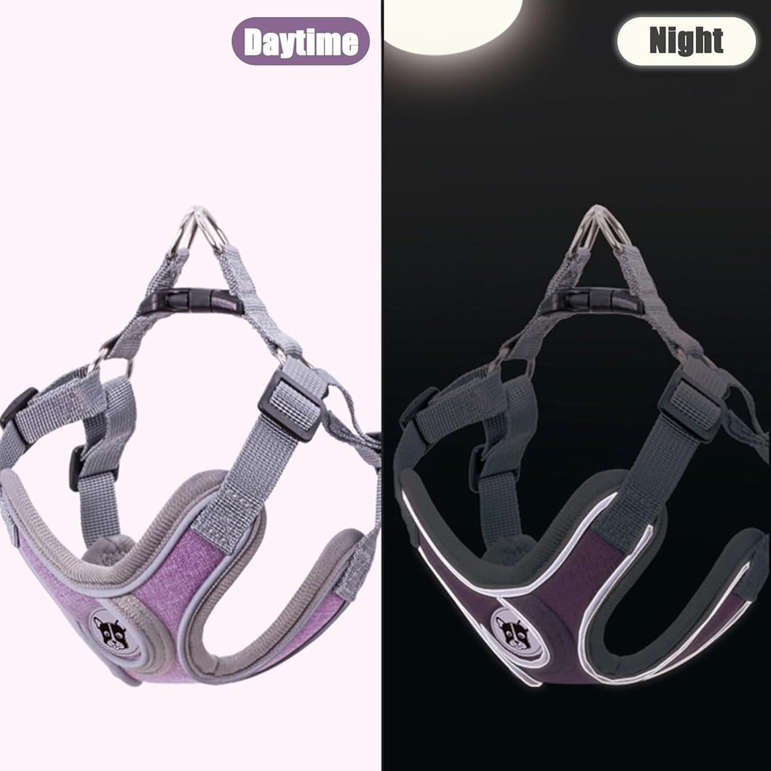 Arnés Ajustable para Perros Pequeños D.QingPei Púrpura S