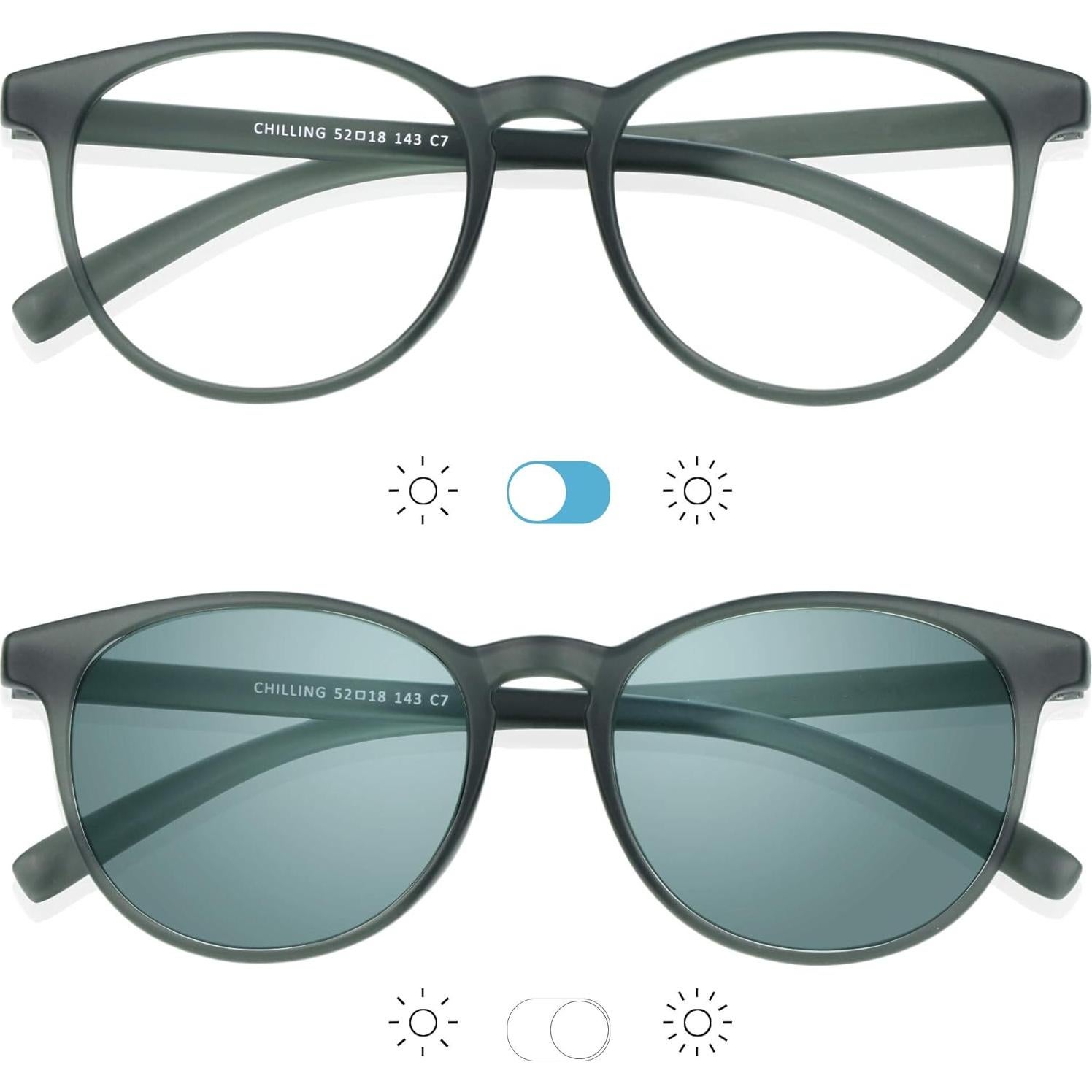 Gafas de luz azul YEIN Chilling gris mate anti-fatiga ocular