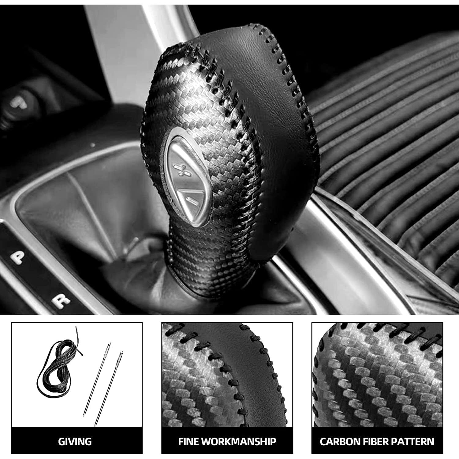 Cubierta de Palanca de Cambios de Cuero VEEVIIY para Ford