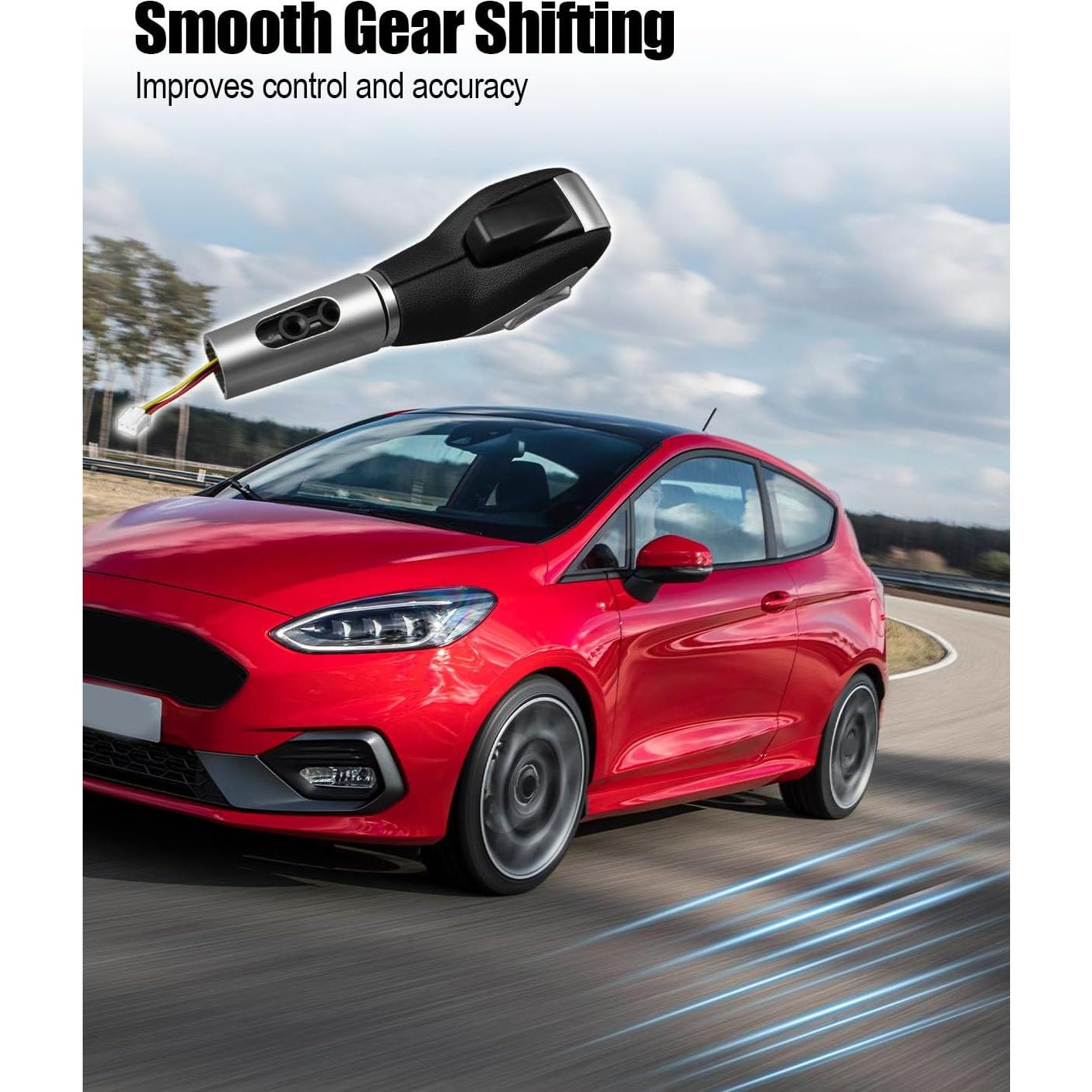 Gear Shift Knob Handle Assembly Fit for Ford Fiesta 2014 2015 2016 2017 2018 2019 Transmission Shift Knob Replace CN1Z-7213-CA CN1Z-7213-AA CN1Z7213CA