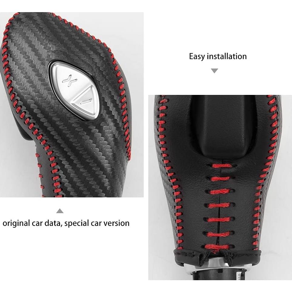 Cubierta de palanca de cambios de cuero LDYFC para Ford